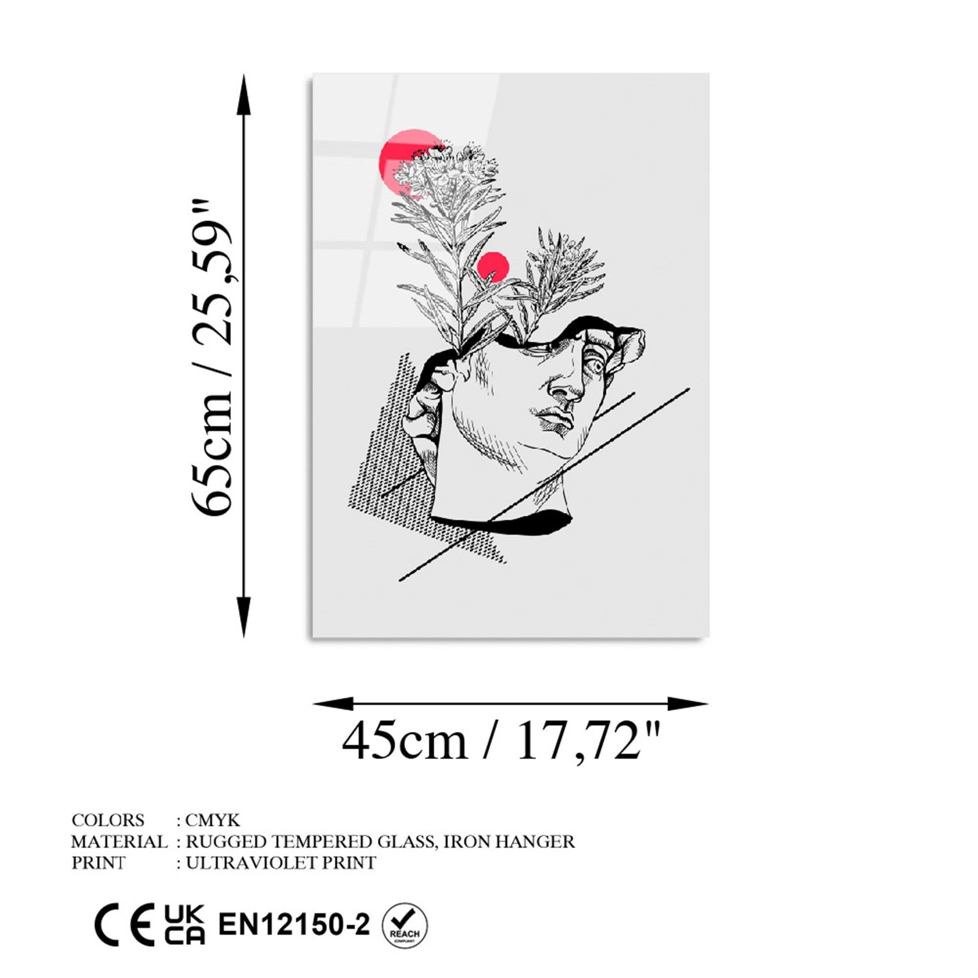 UV-863 Baskılı Cam Dikdörtgen Duvar Tablosu | ByLamp