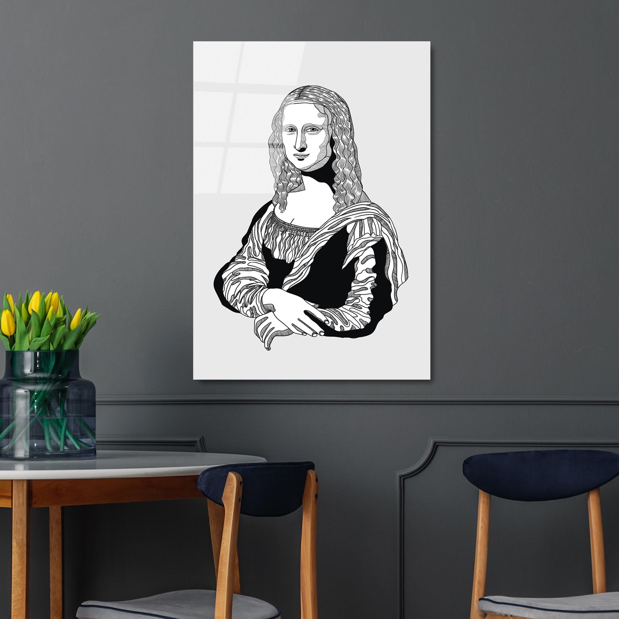 UV-864 Baskılı Cam Dikdörtgen Duvar Tablosu | ByLamp