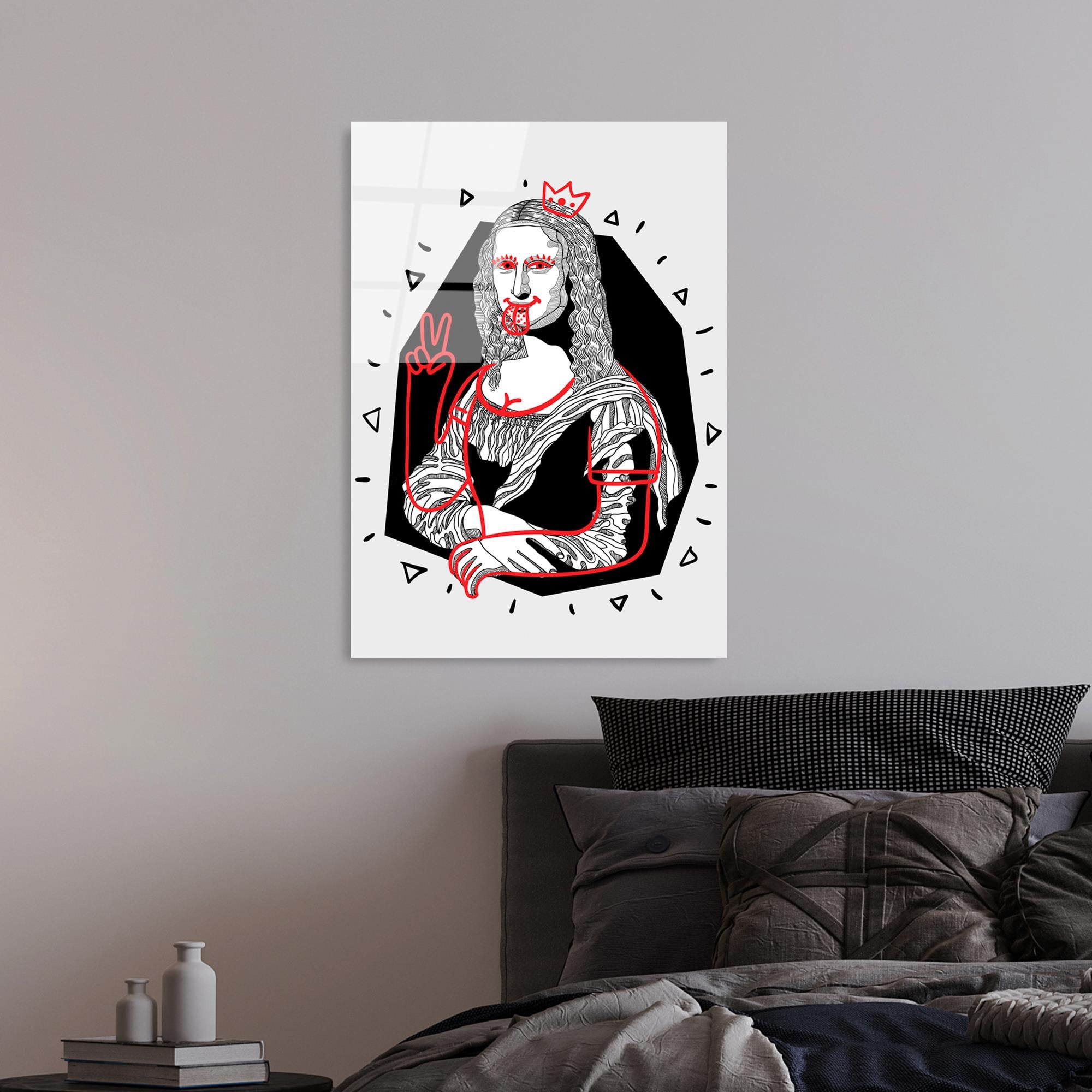 UV-866 Baskılı Cam Dikdörtgen Duvar Tablosu | ByLamp