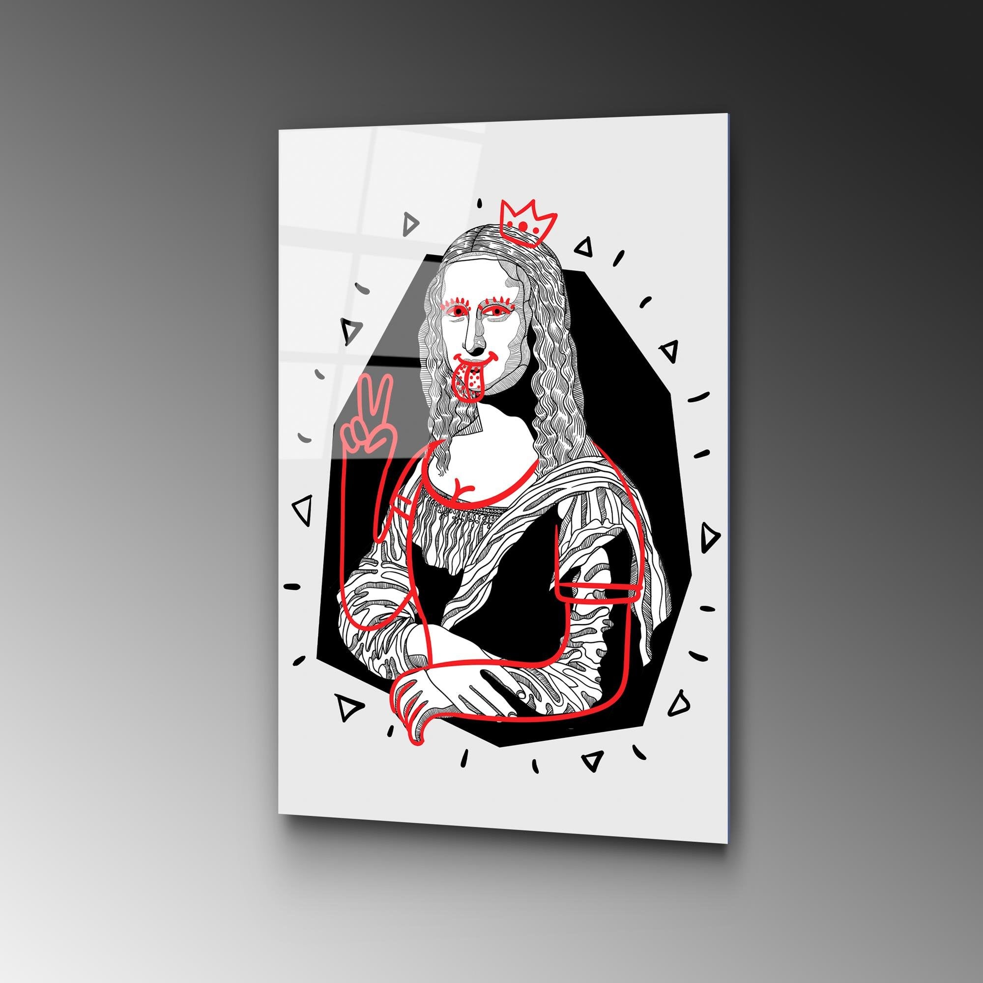 UV-866 Baskılı Cam Dikdörtgen Duvar Tablosu | ByLamp