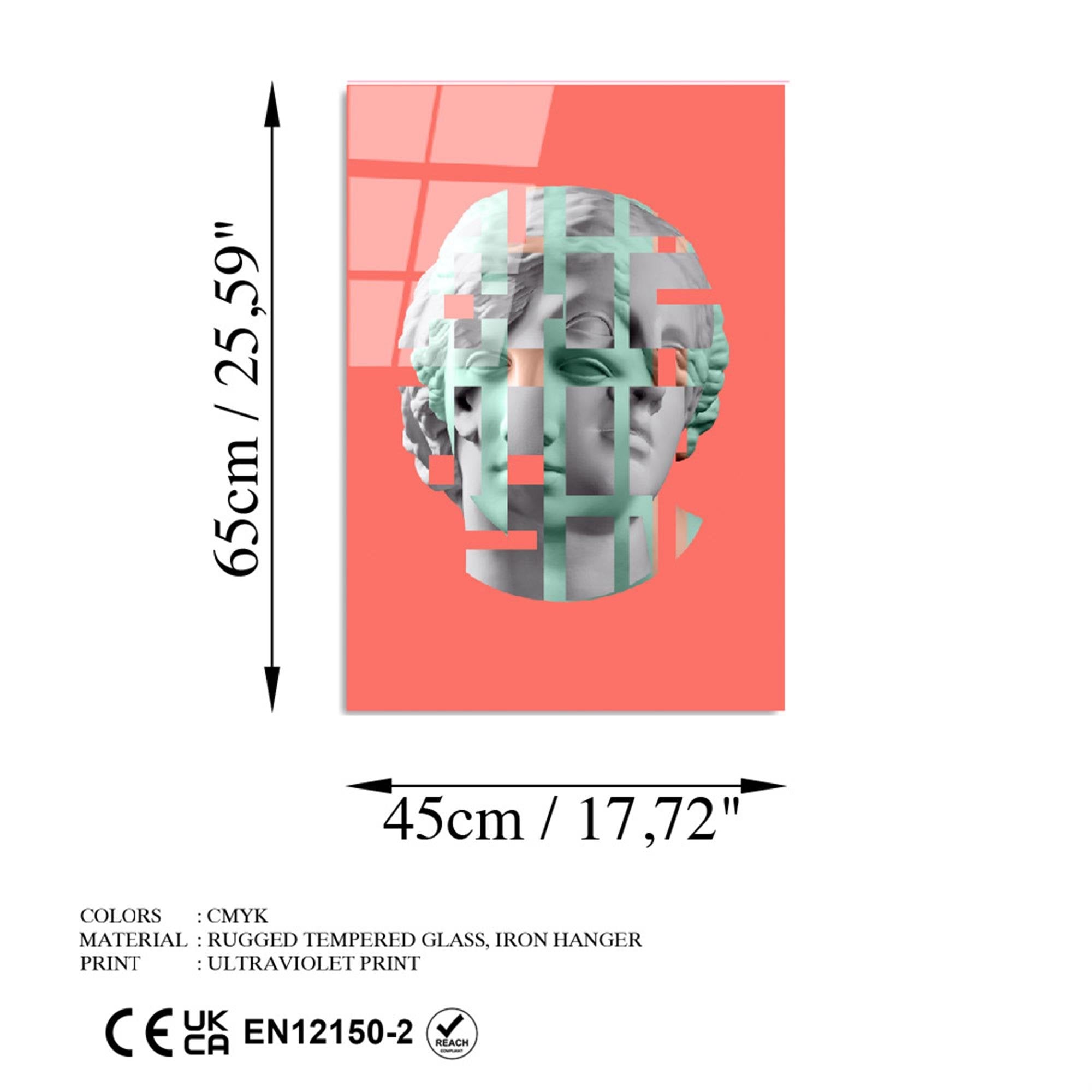 UV-867 Baskılı Cam Dikdörtgen Duvar Tablosu | ByLamp