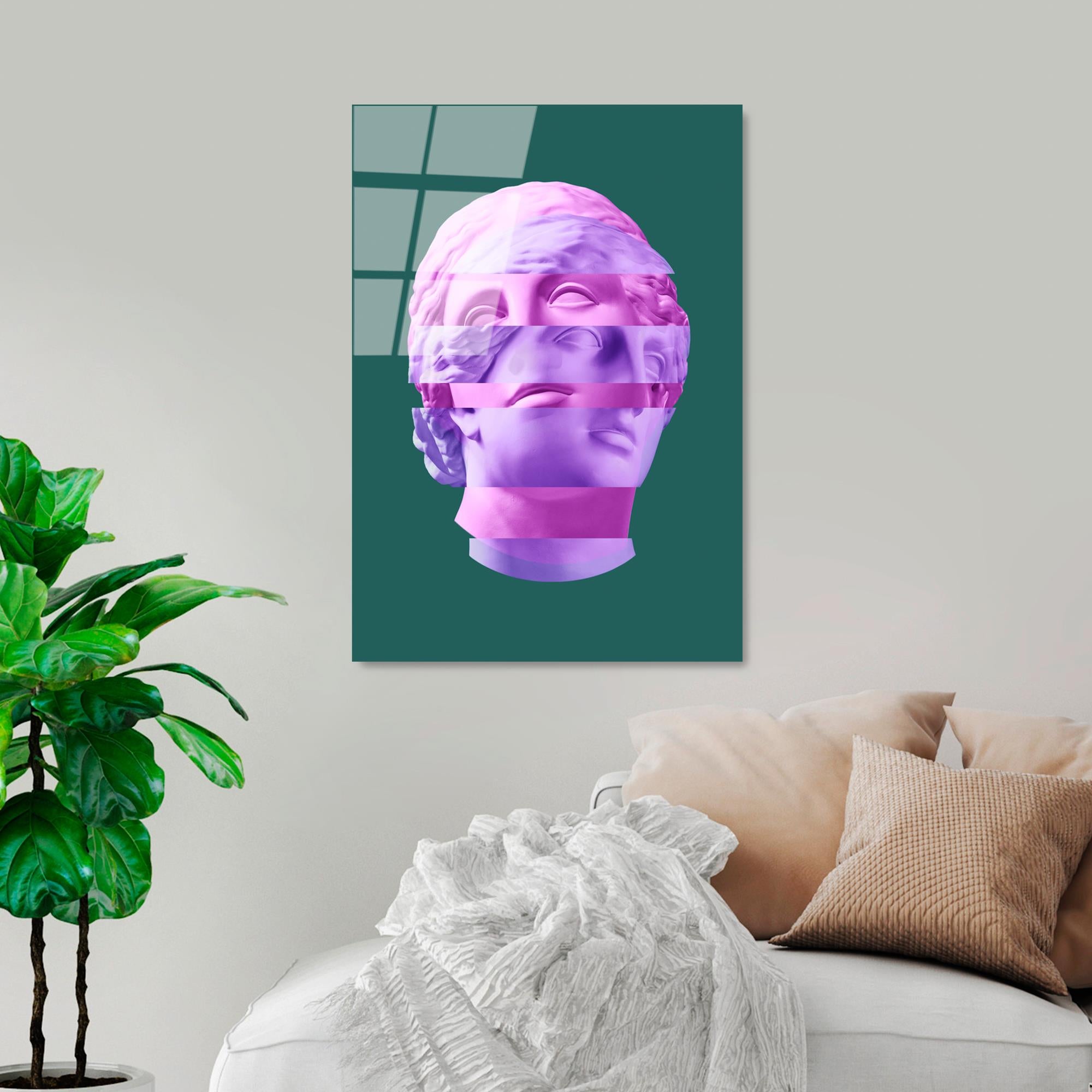 UV-869 Baskılı Cam Dikdörtgen Duvar Tablosu | ByLamp