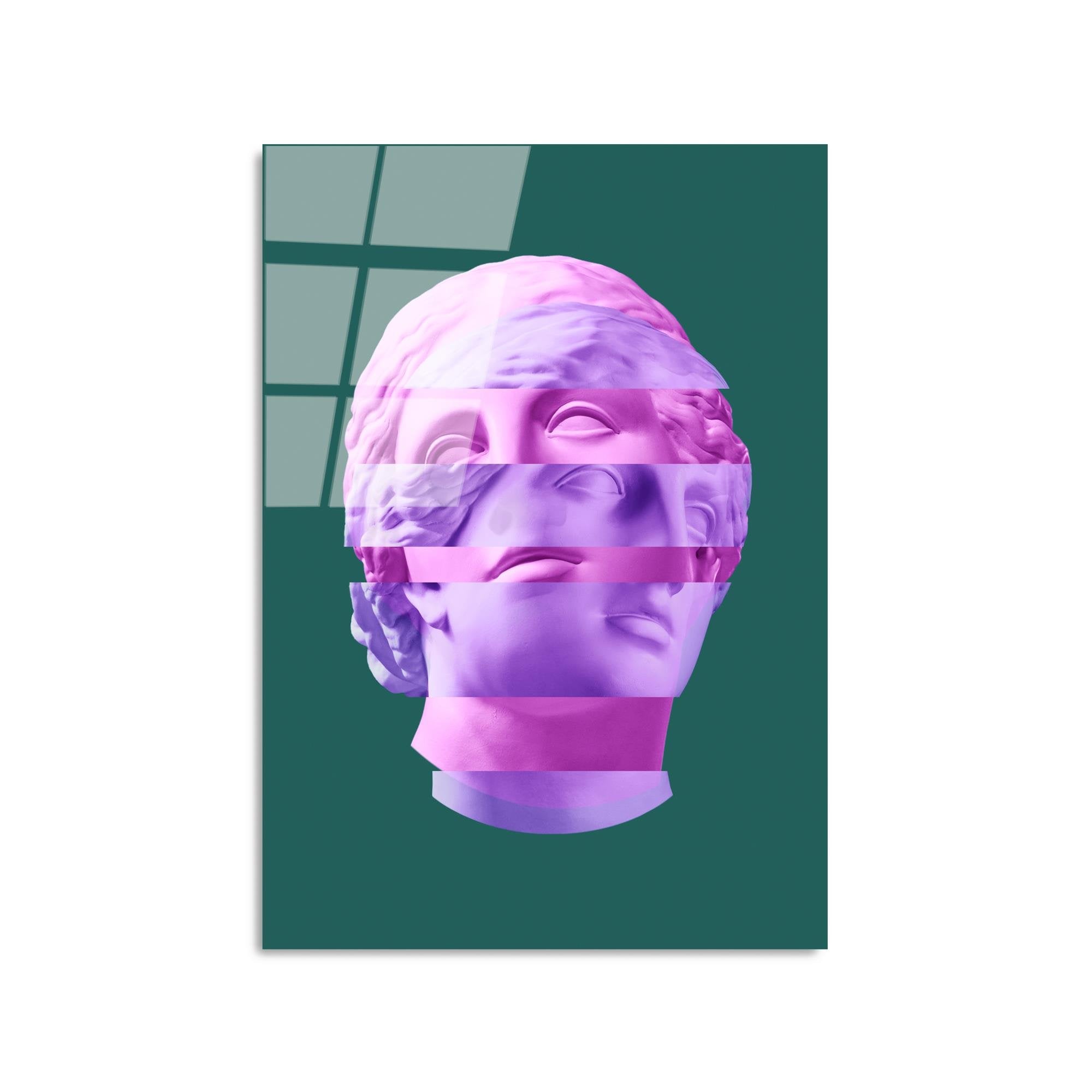 UV-869 Baskılı Cam Dikdörtgen Duvar Tablosu | ByLamp