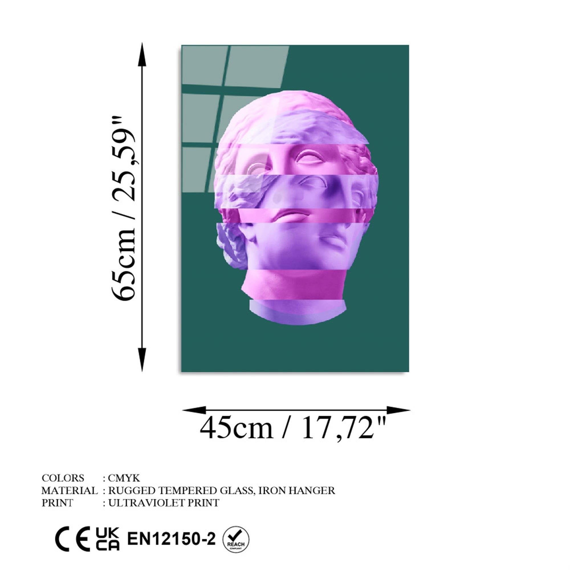 UV-869 Baskılı Cam Dikdörtgen Duvar Tablosu | ByLamp