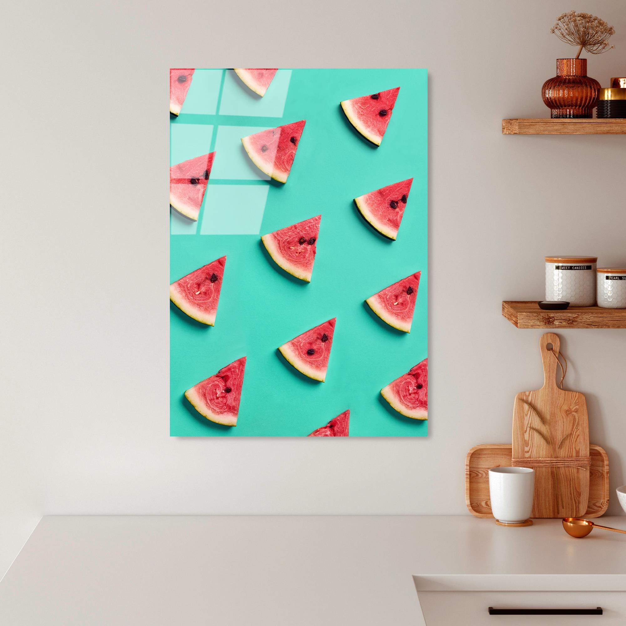 UV-872 Baskılı Cam Dikdörtgen Duvar Tablosu | ByLamp