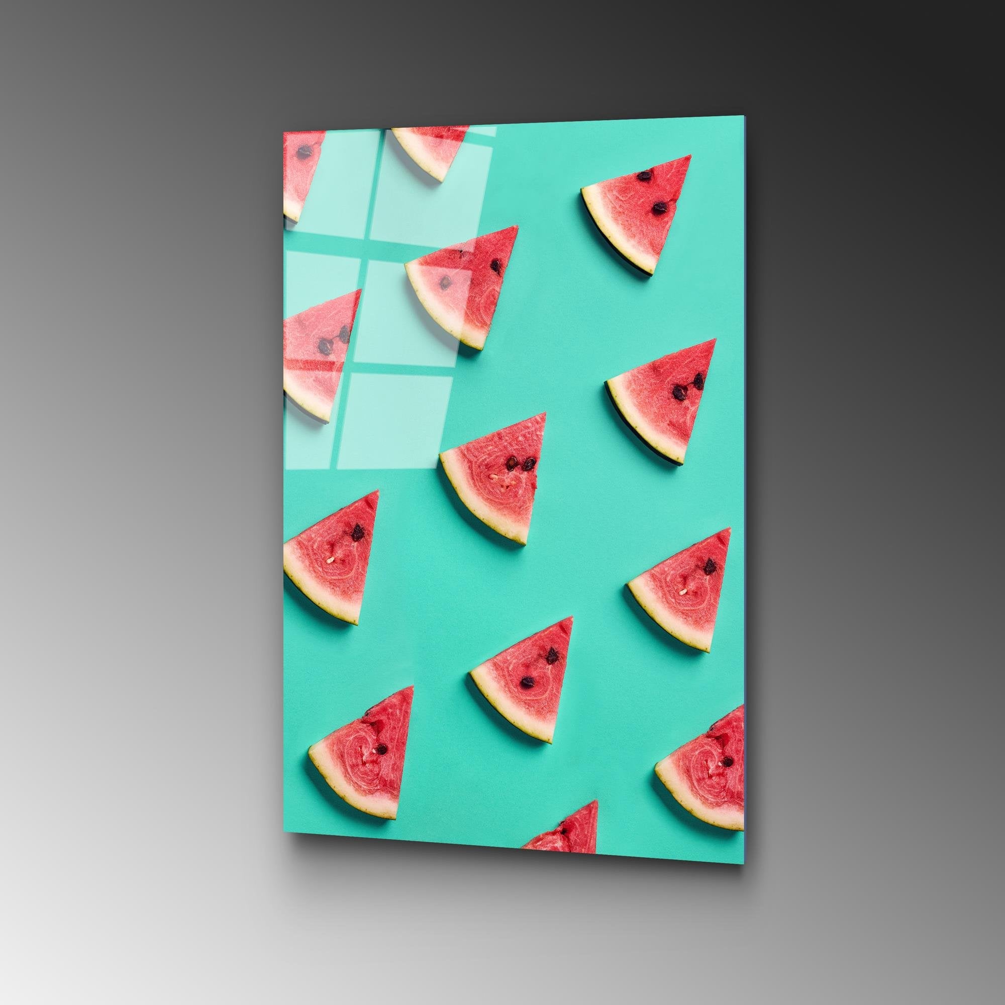 UV-872 Baskılı Cam Dikdörtgen Duvar Tablosu | ByLamp