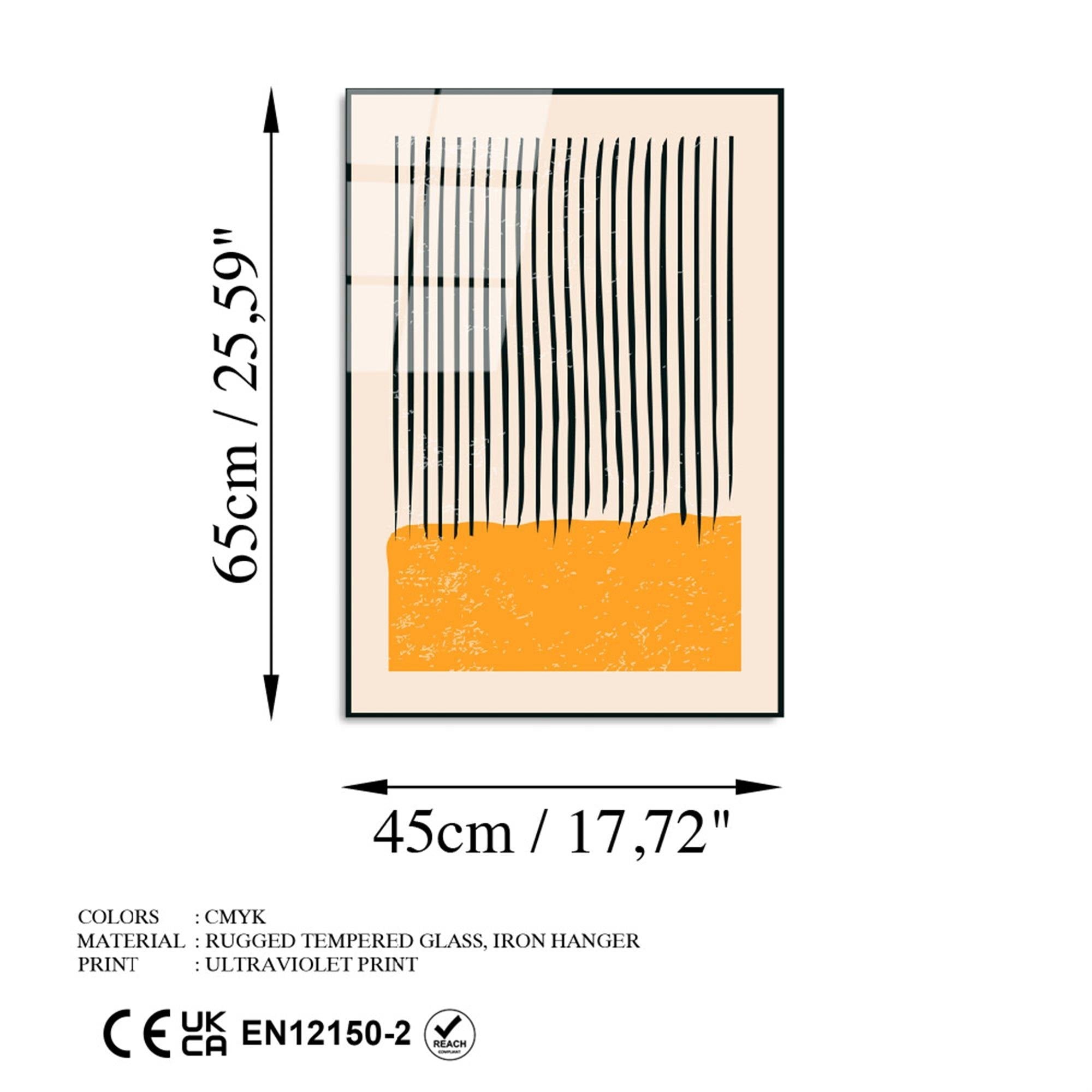 UV-881 Baskılı Cam Dikdörtgen Duvar Tablosu | ByLamp