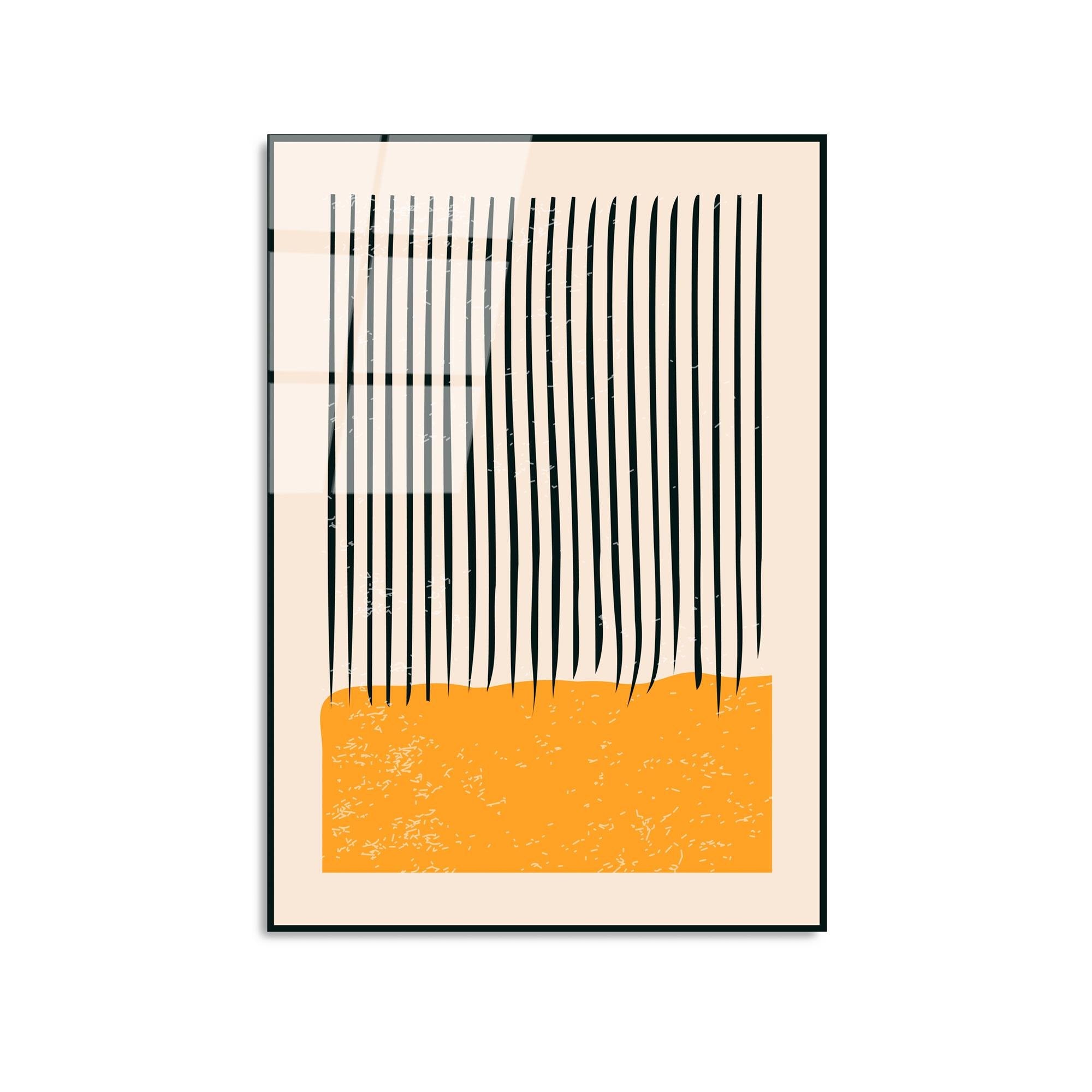 UV-881 Baskılı Cam Dikdörtgen Duvar Tablosu | ByLamp