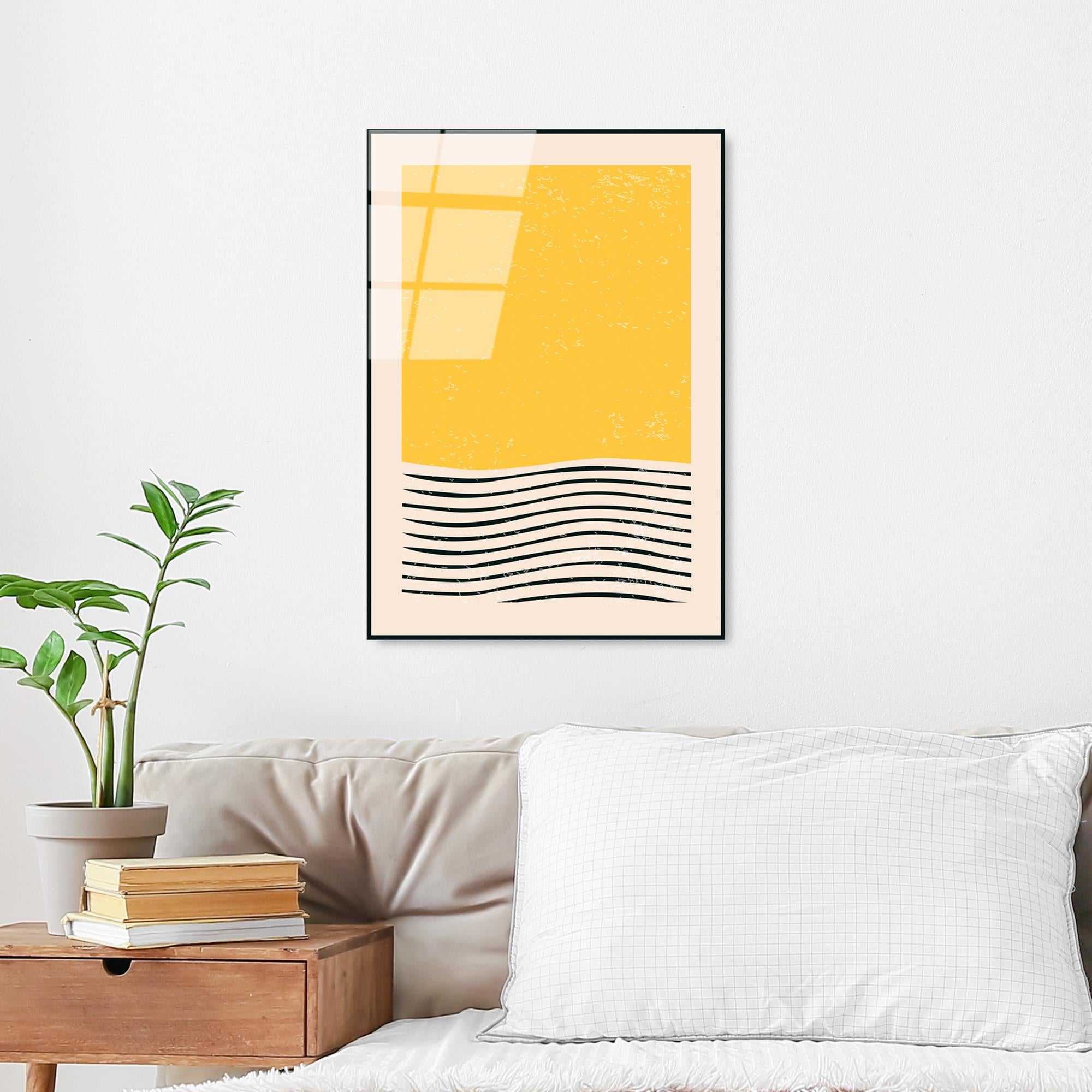 UV-884 Baskılı Cam Dikdörtgen Duvar Tablosu | ByLamp