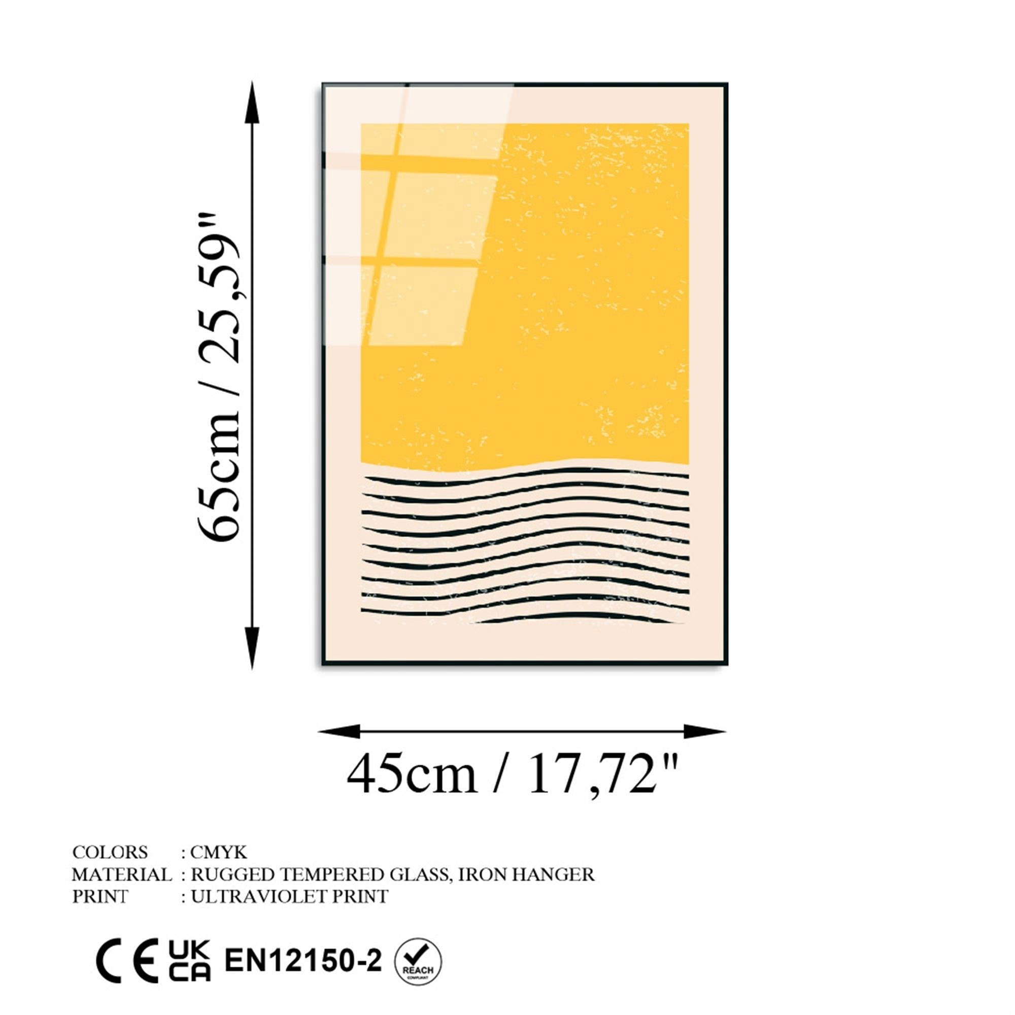 UV-884 Baskılı Cam Dikdörtgen Duvar Tablosu | ByLamp