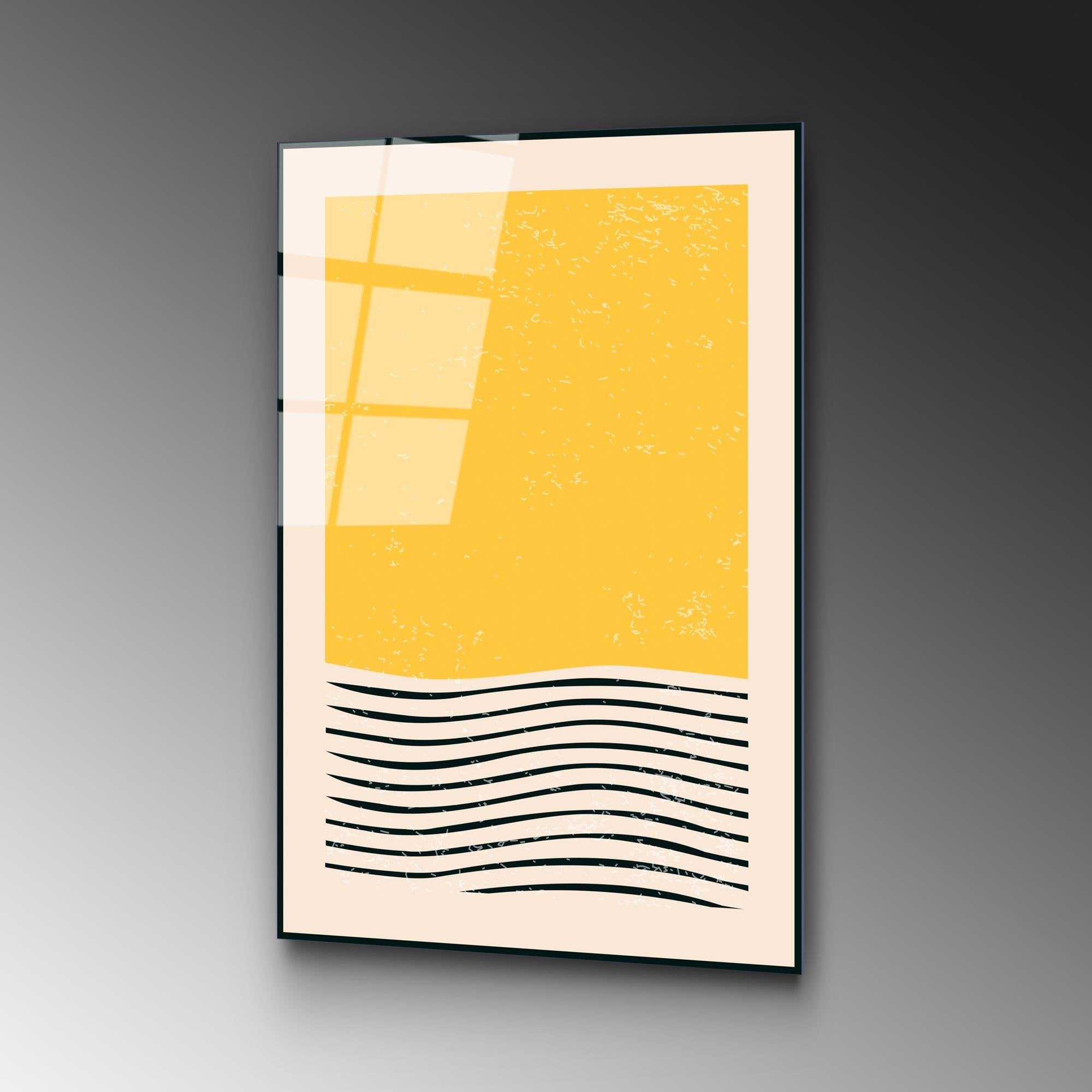 UV-884 Baskılı Cam Dikdörtgen Duvar Tablosu | ByLamp