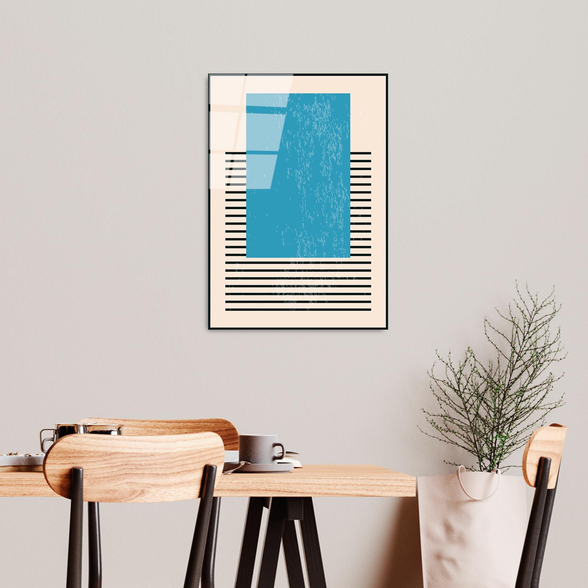 UV-886 Baskılı Cam Dikdörtgen Duvar Tablosu | ByLamp