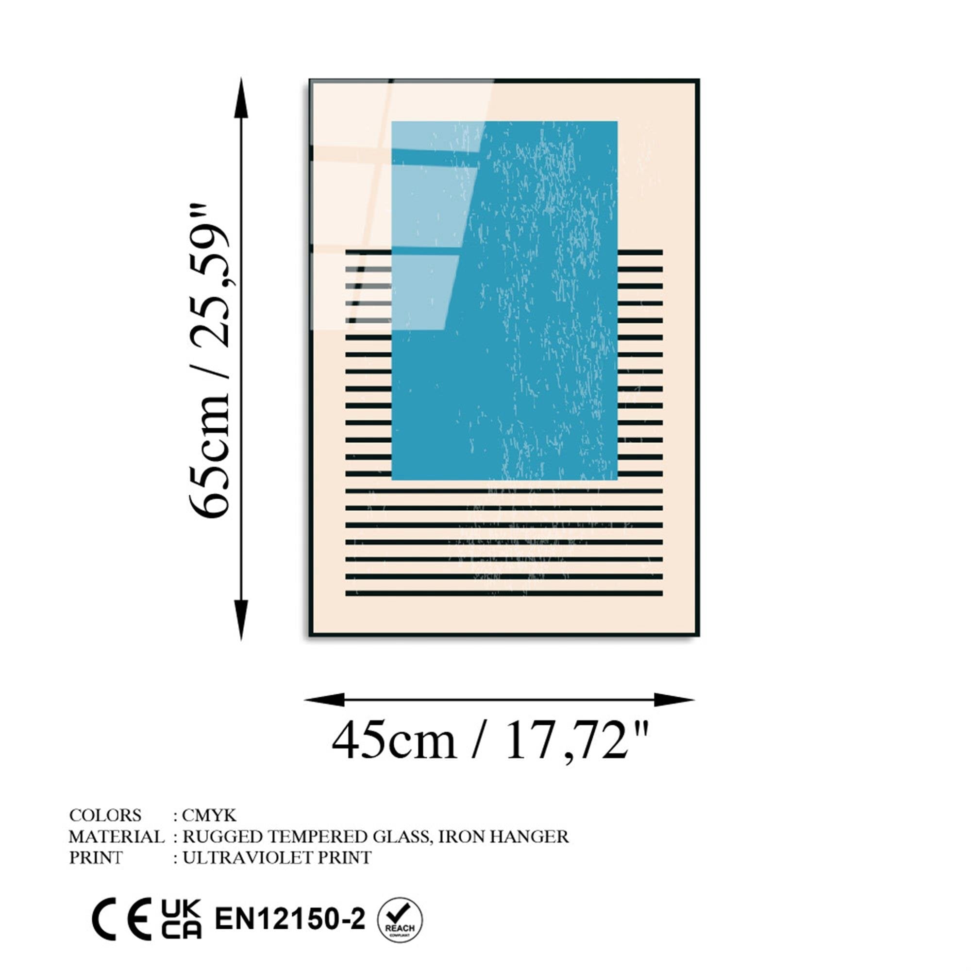 UV-886 Baskılı Cam Dikdörtgen Duvar Tablosu | ByLamp