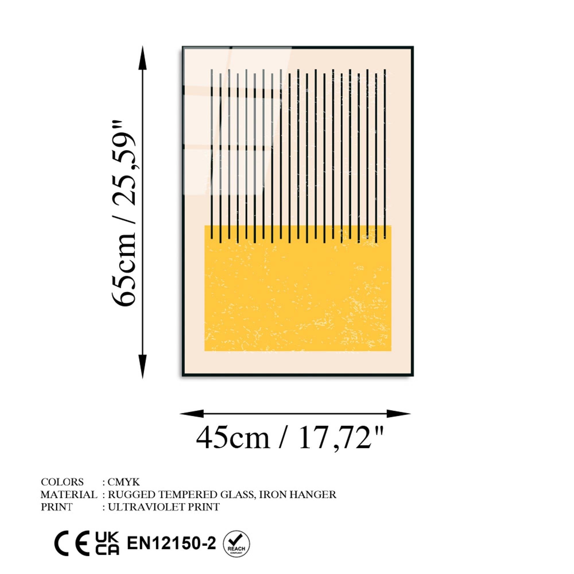UV-888 Baskılı Cam Dikdörtgen Duvar Tablosu | ByLamp