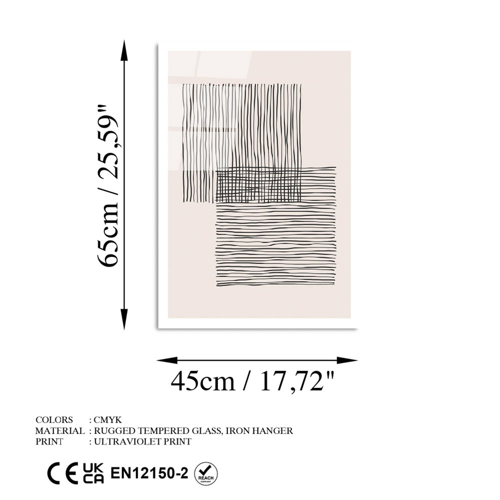 UV-889 Baskılı Cam Dikdörtgen Duvar Tablosu | ByLamp