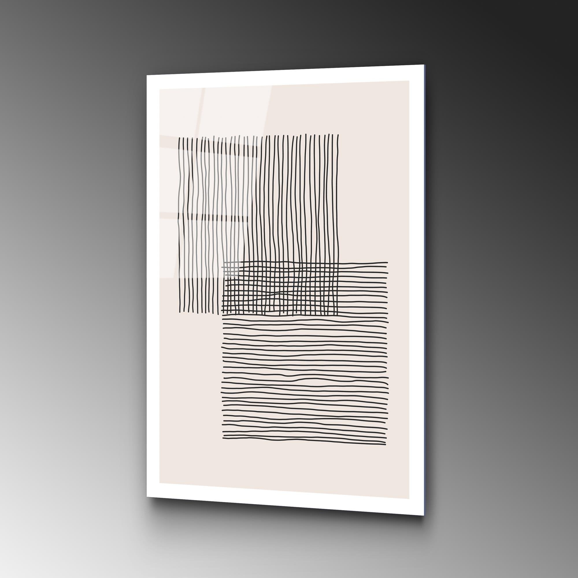 UV-889 Baskılı Cam Dikdörtgen Duvar Tablosu | ByLamp