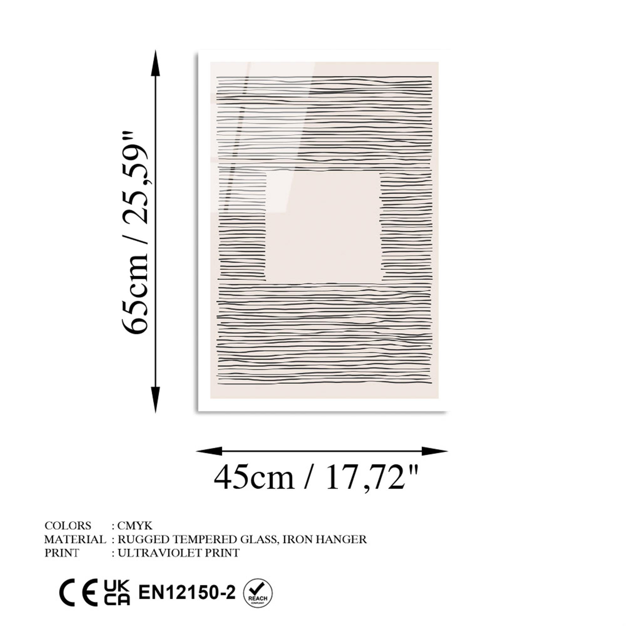 UV-890 Baskılı Cam Dikdörtgen Duvar Tablosu | ByLamp