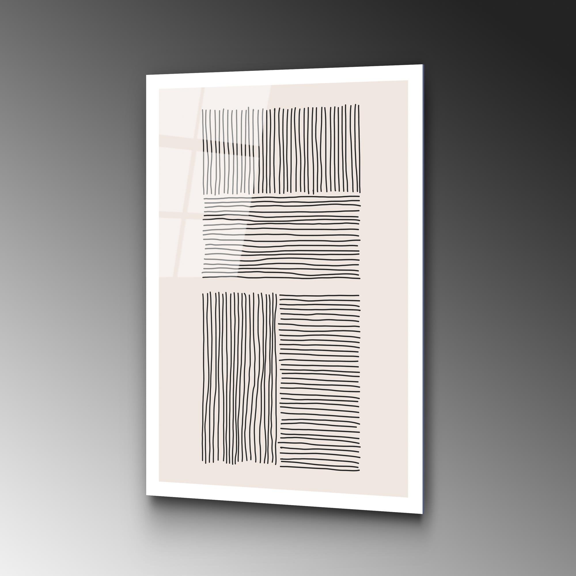 UV-891 Baskılı Cam Dikdörtgen Duvar Tablosu | ByLamp