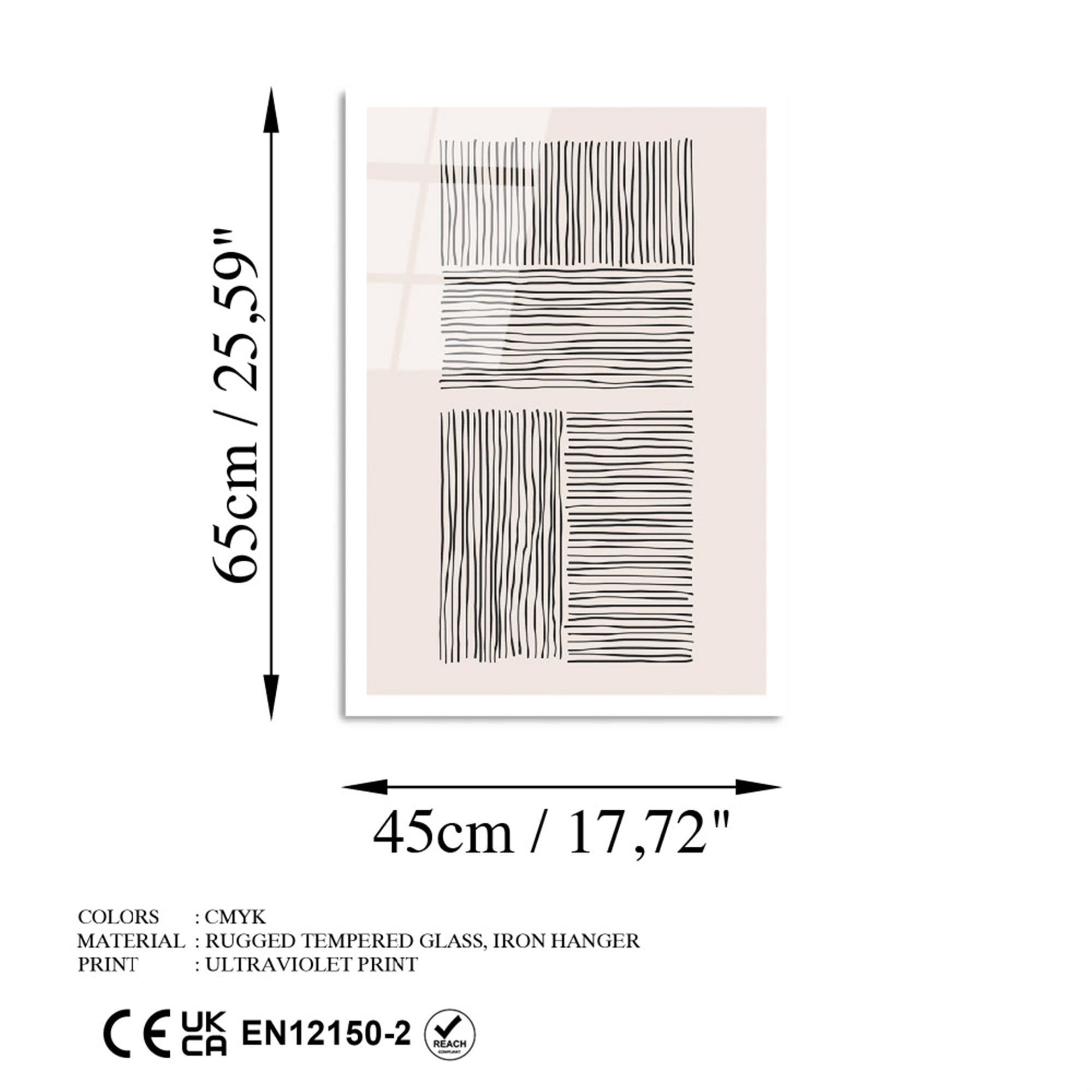 UV-891 Baskılı Cam Dikdörtgen Duvar Tablosu | ByLamp