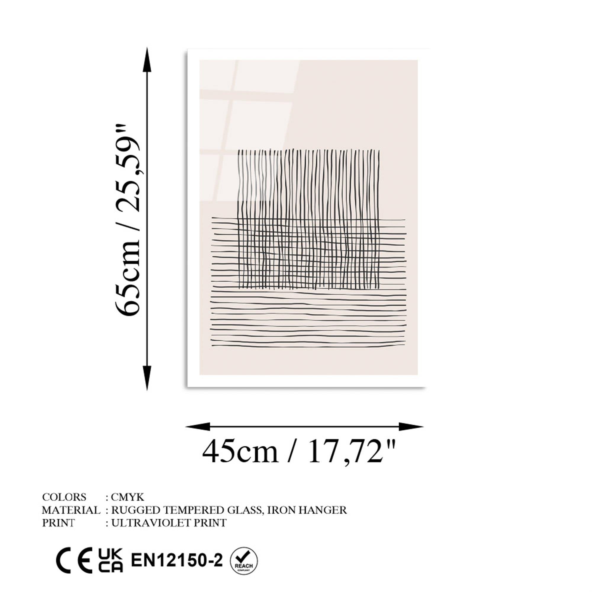 UV-892 Baskılı Cam Dikdörtgen Duvar Tablosu | ByLamp