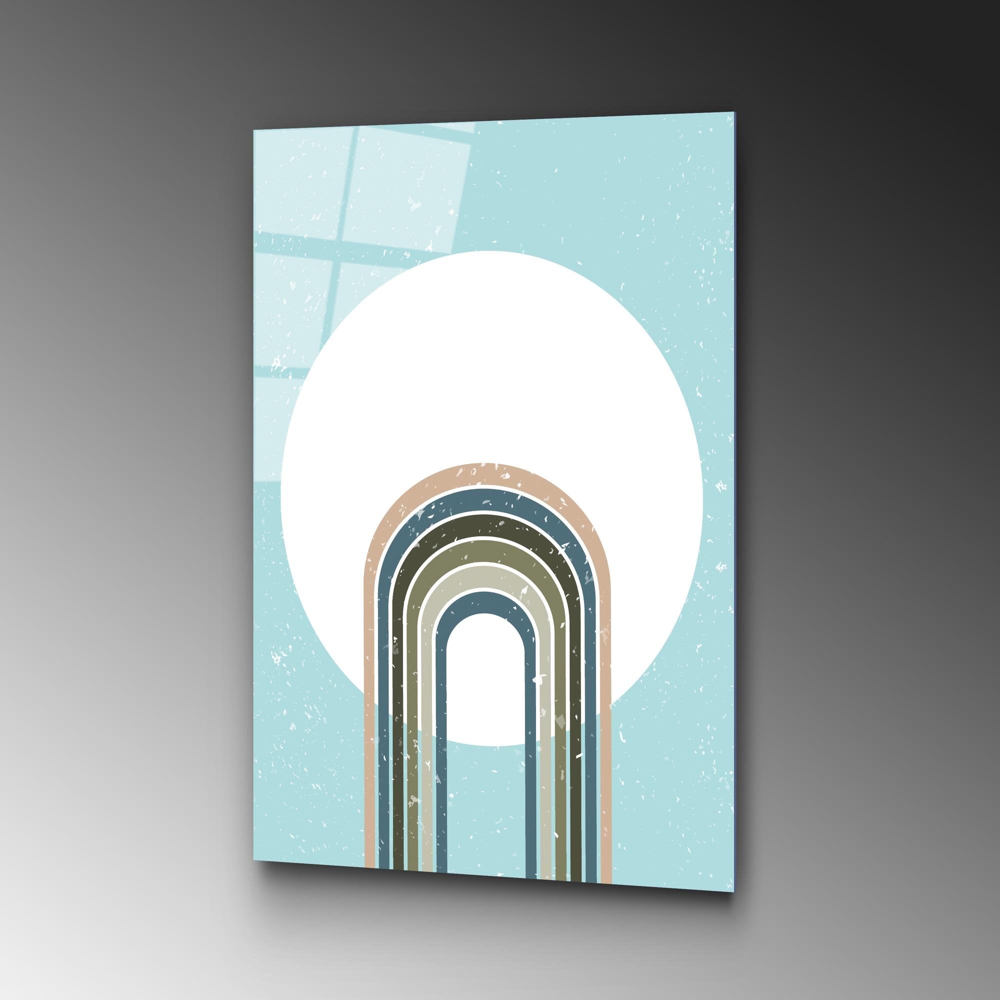 UV-893 Baskılı Cam Dikdörtgen Duvar Tablosu | ByLamp