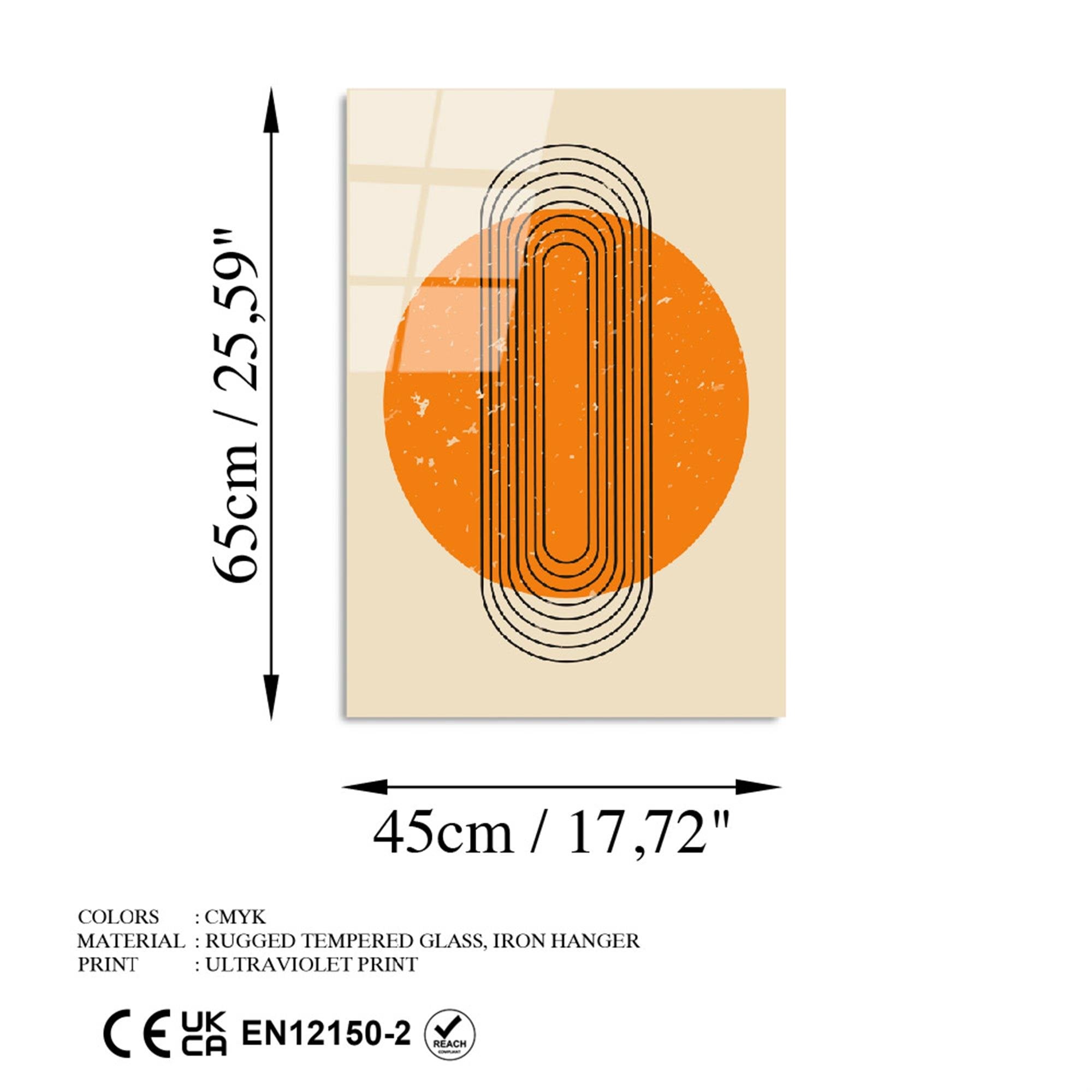 UV-894 Baskılı Cam Dikdörtgen Duvar Tablosu | ByLamp