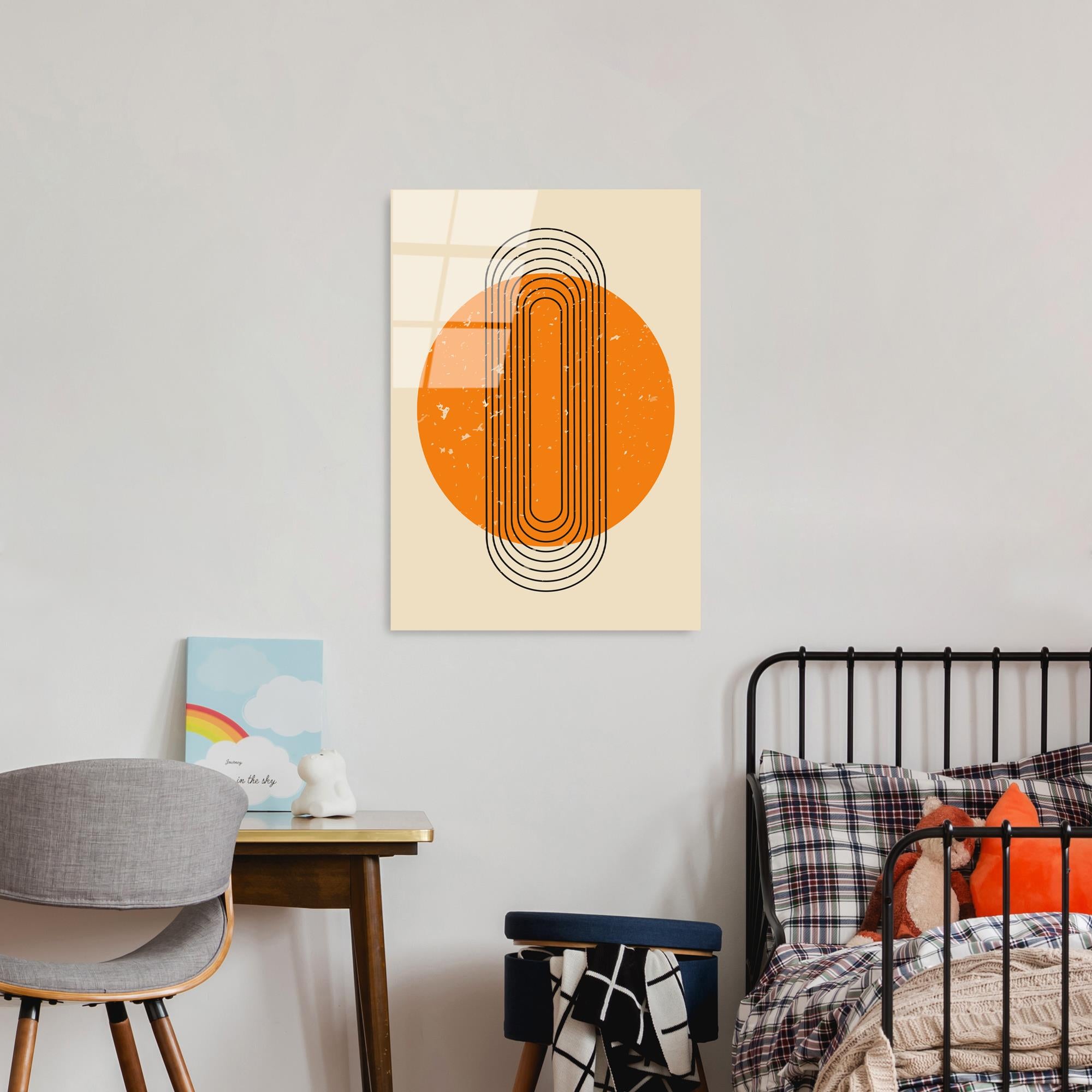 UV-894 Baskılı Cam Dikdörtgen Duvar Tablosu | ByLamp