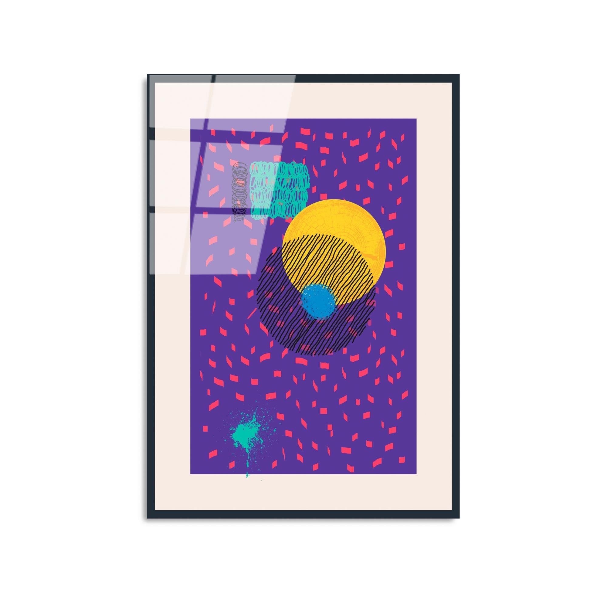 UV-897 Baskılı Cam Dikdörtgen Duvar Tablosu | ByLamp