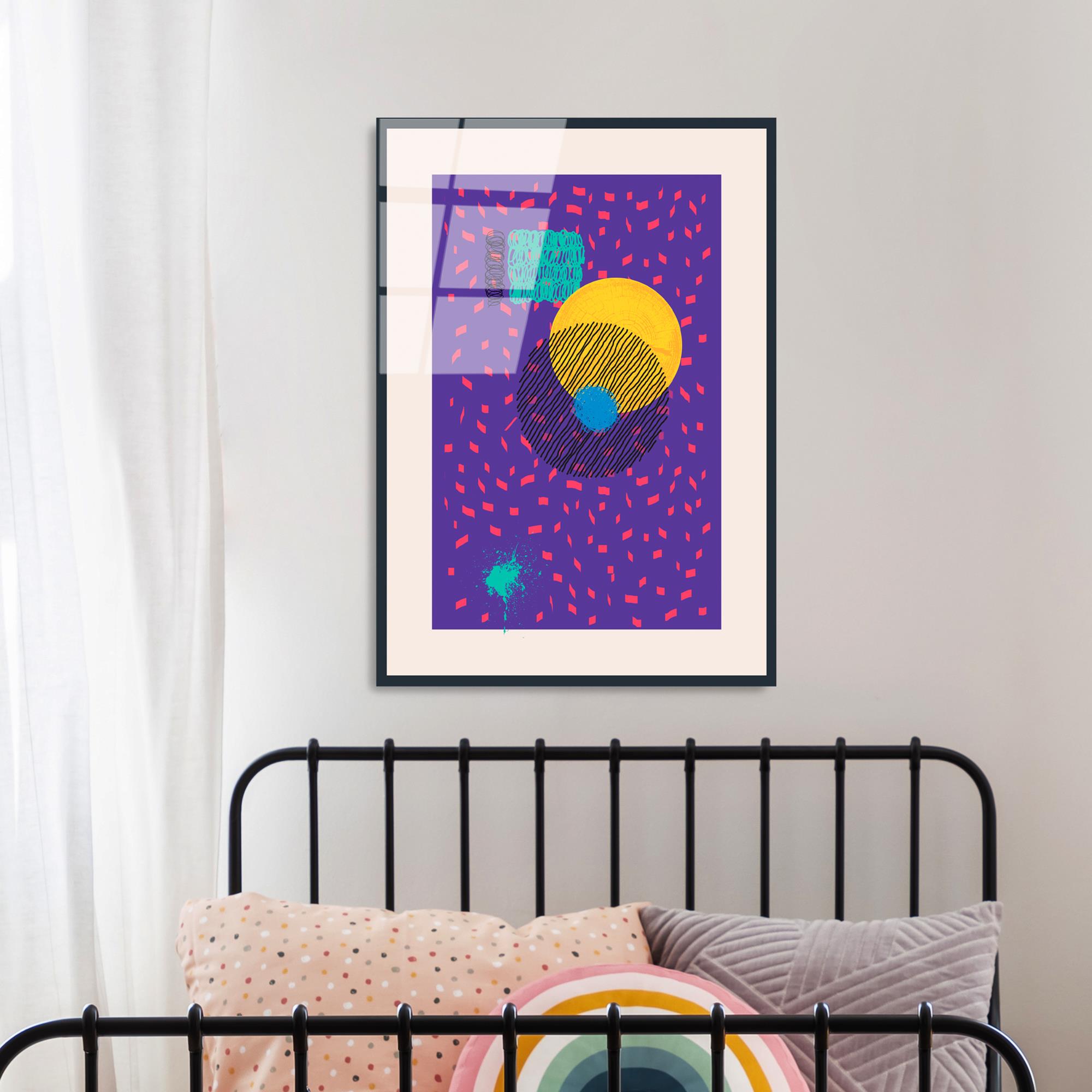 UV-897 Baskılı Cam Dikdörtgen Duvar Tablosu | ByLamp