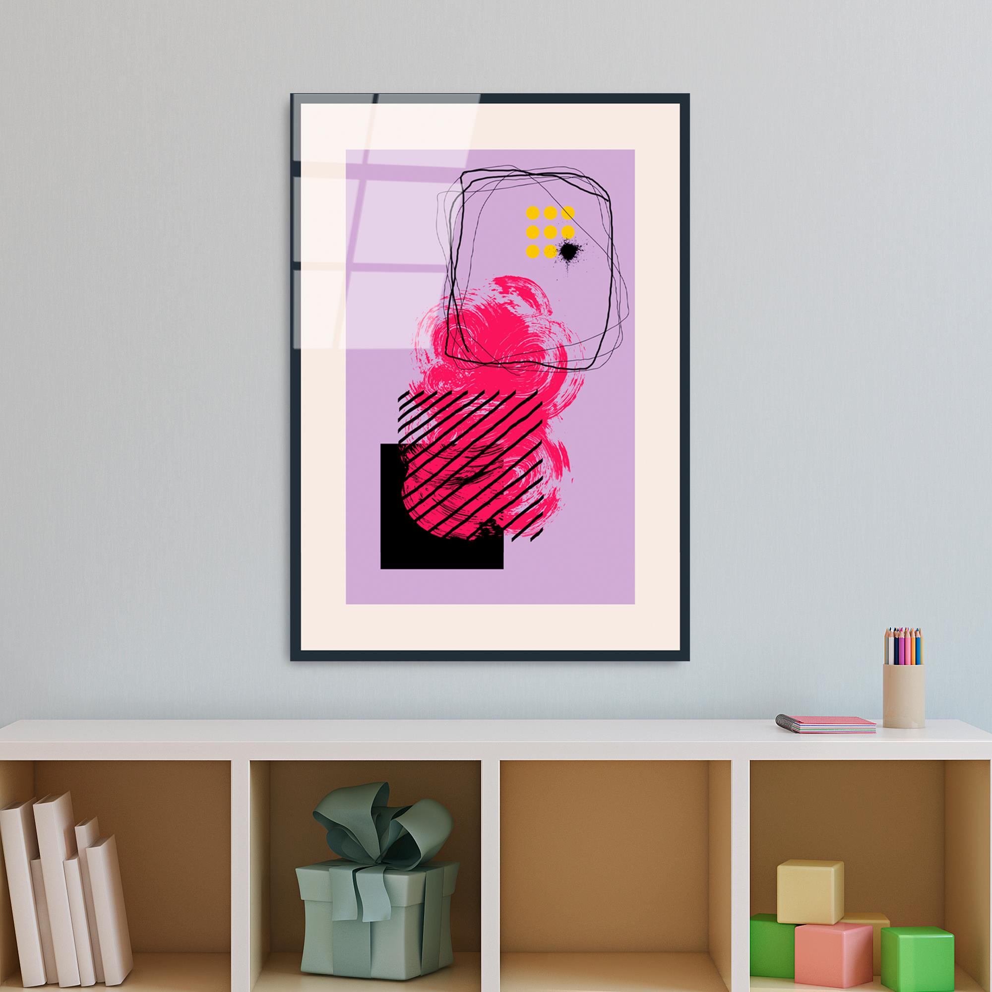 UV-898 Baskılı Cam Dikdörtgen Duvar Tablosu | ByLamp