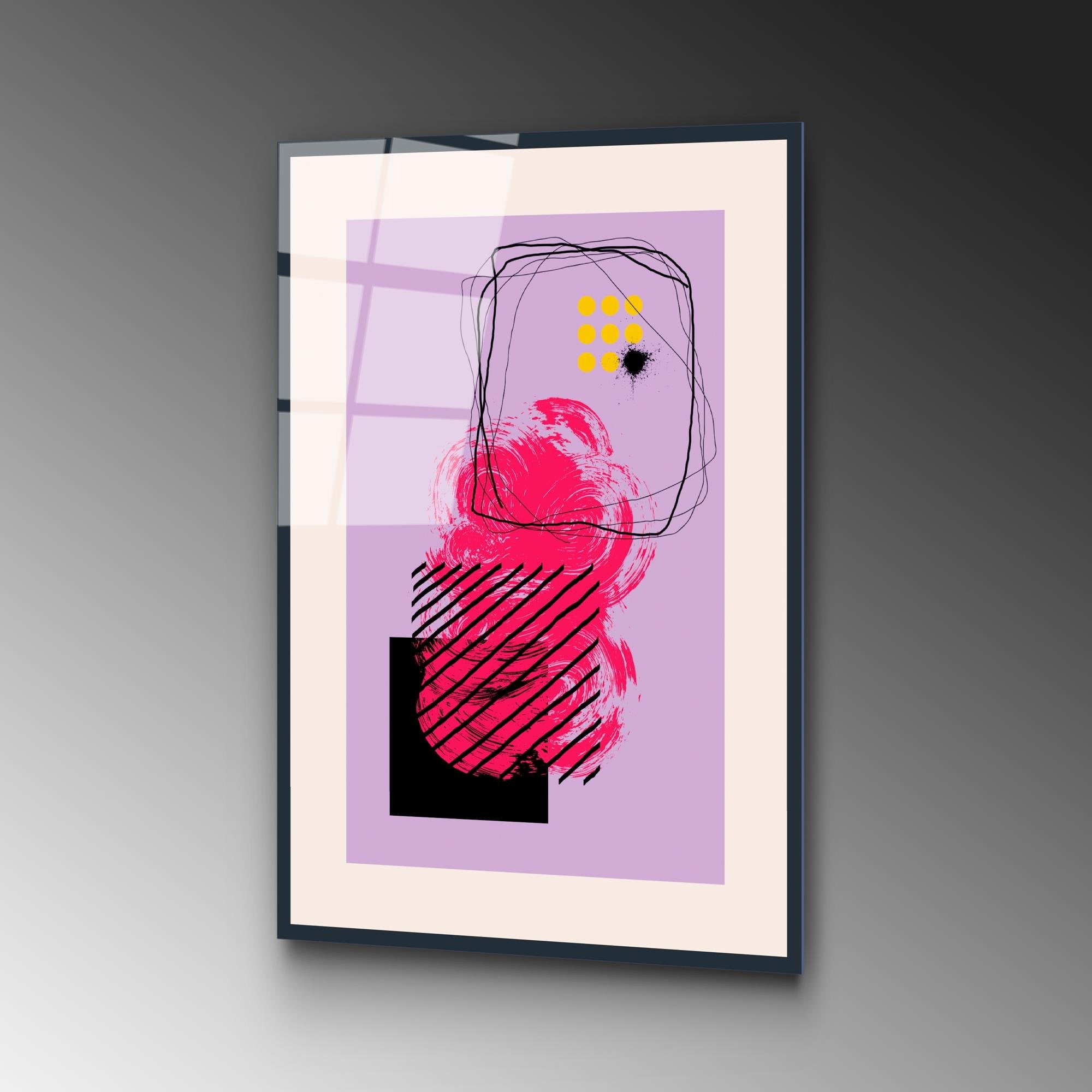 UV-898 Baskılı Cam Dikdörtgen Duvar Tablosu | ByLamp