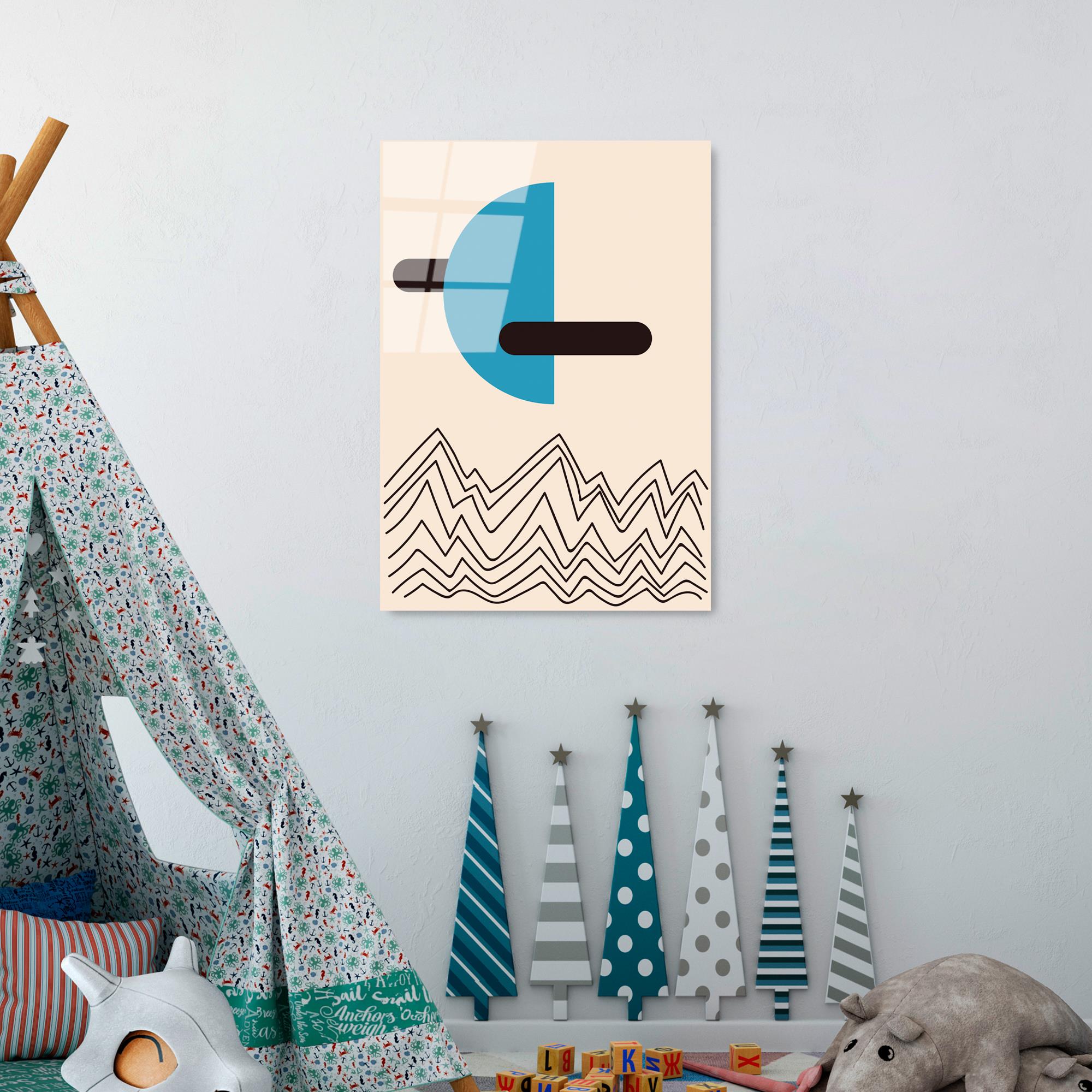 UV-902 Baskılı Cam Dikdörtgen Duvar Tablosu | ByLamp