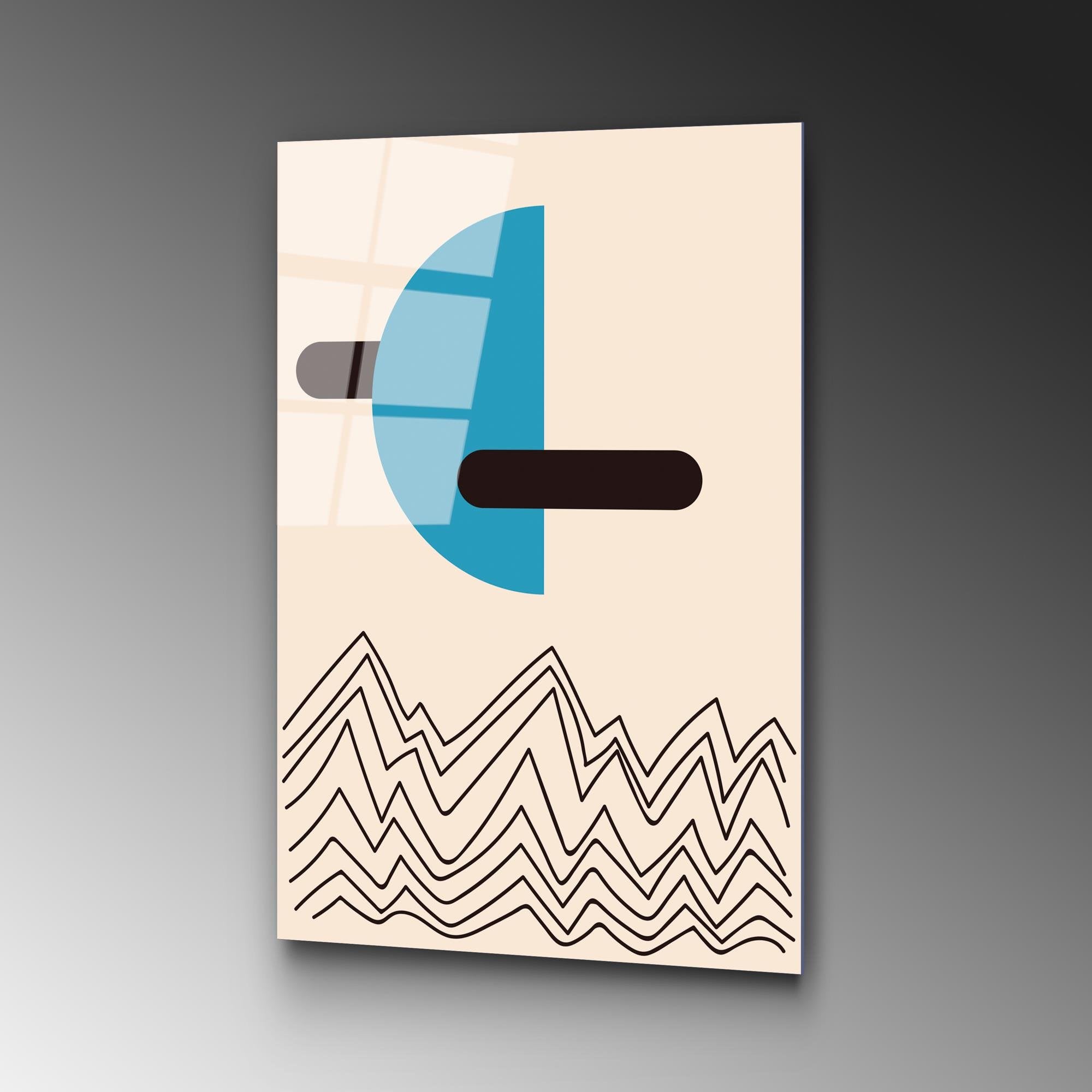 UV-902 Baskılı Cam Dikdörtgen Duvar Tablosu | ByLamp