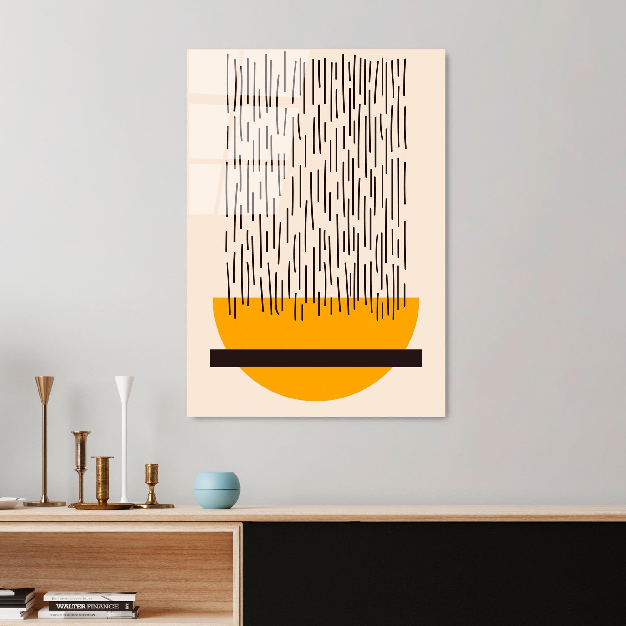 UV-903 Baskılı Cam Dikdörtgen Duvar Tablosu | ByLamp