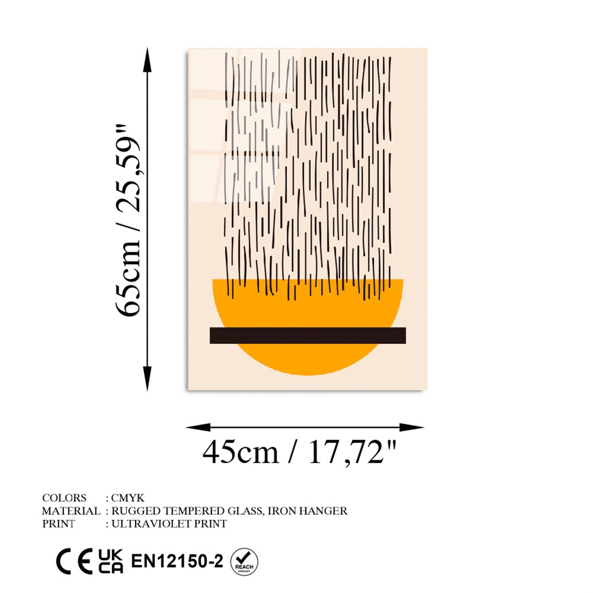 UV-903 Baskılı Cam Dikdörtgen Duvar Tablosu | ByLamp