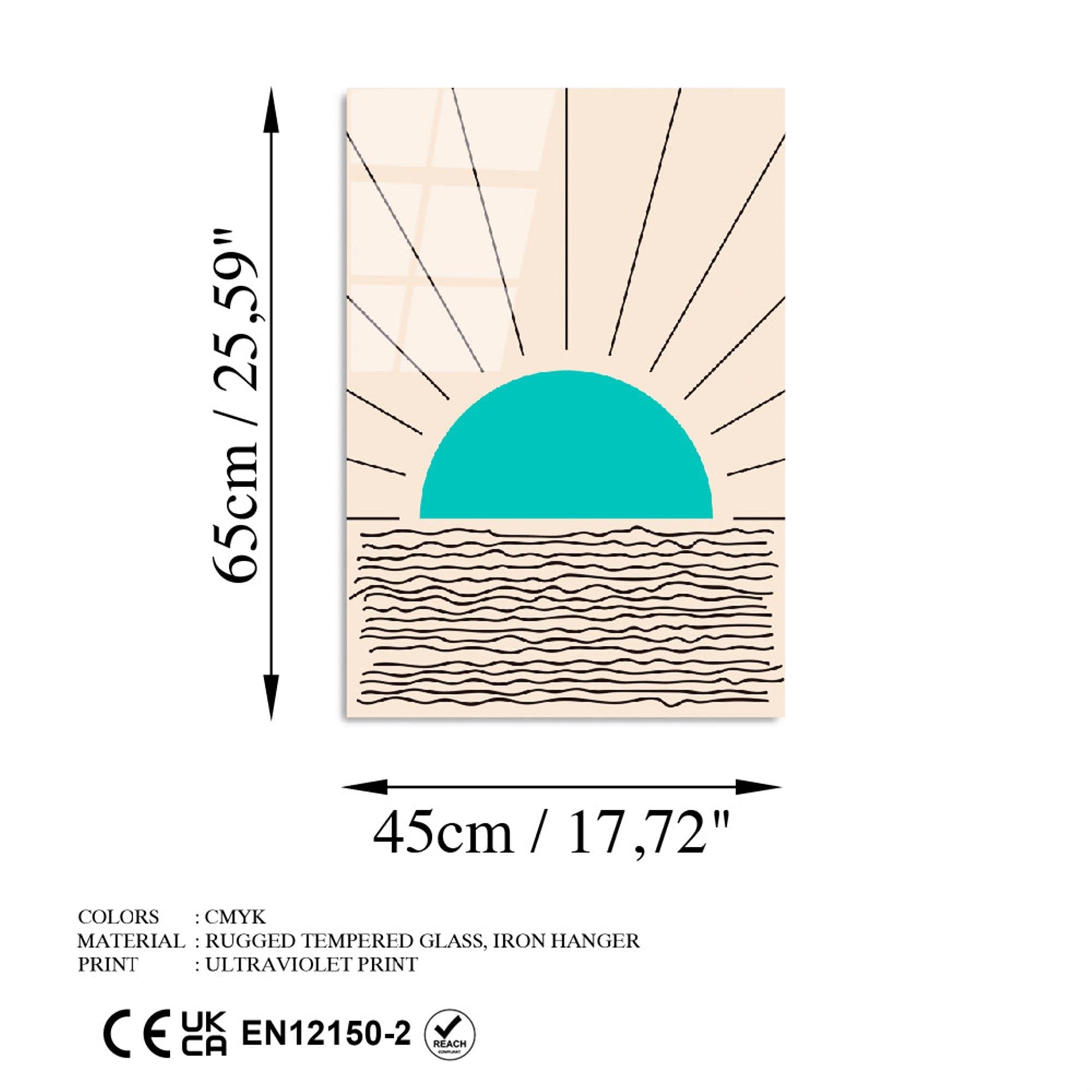 UV-904 Baskılı Cam Dikdörtgen Duvar Tablosu | ByLamp