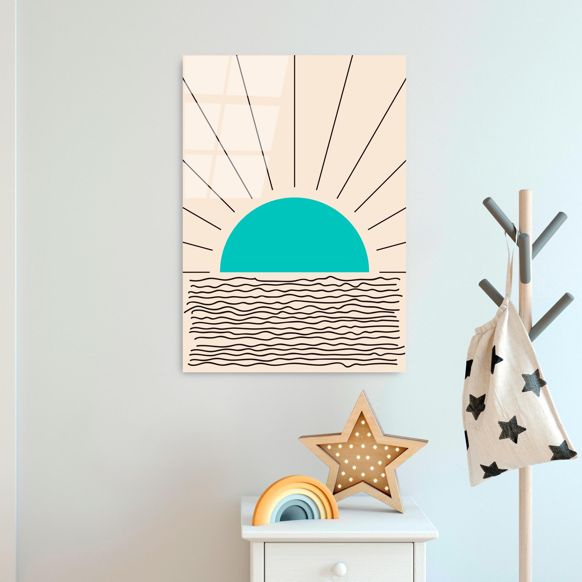 UV-904 Baskılı Cam Dikdörtgen Duvar Tablosu | ByLamp