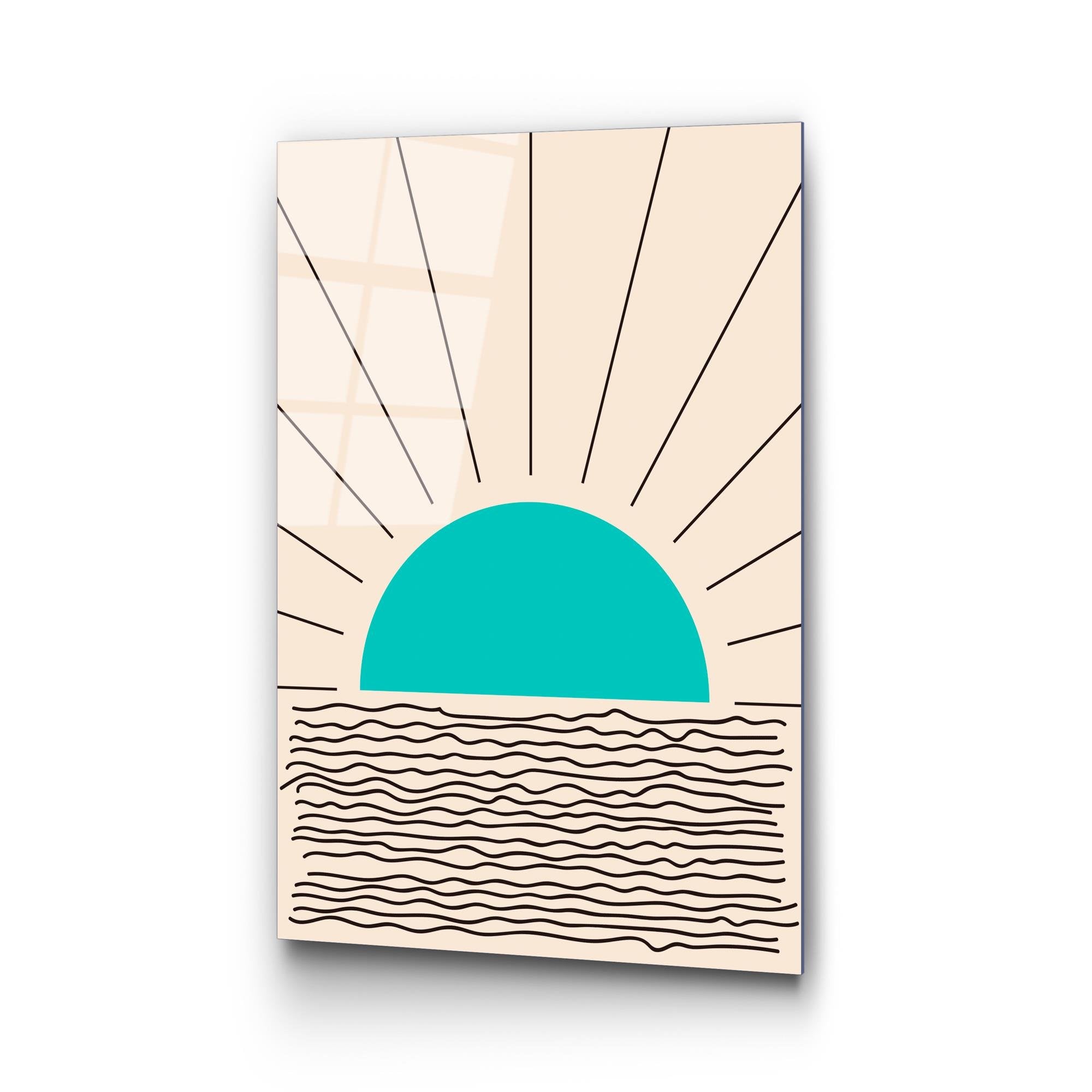 UV-904 Baskılı Cam Dikdörtgen Duvar Tablosu | ByLamp