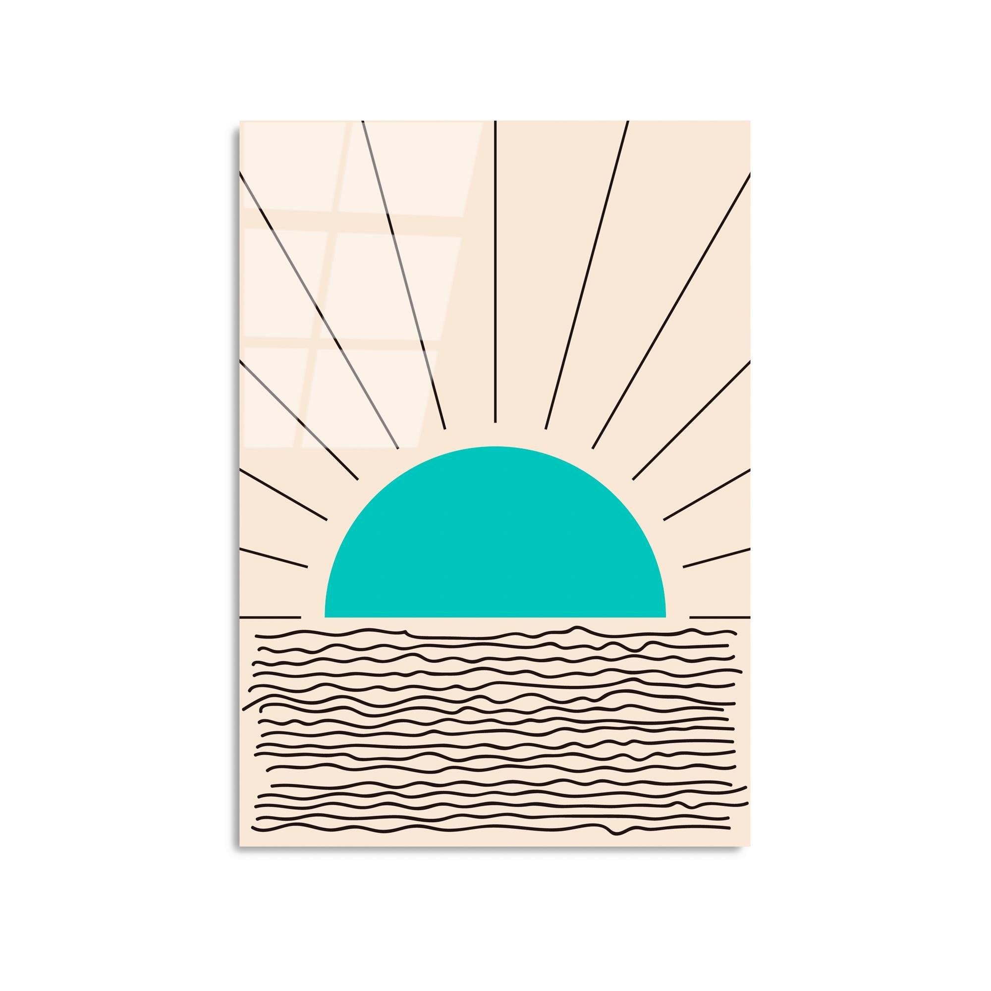 UV-904 Baskılı Cam Dikdörtgen Duvar Tablosu | ByLamp