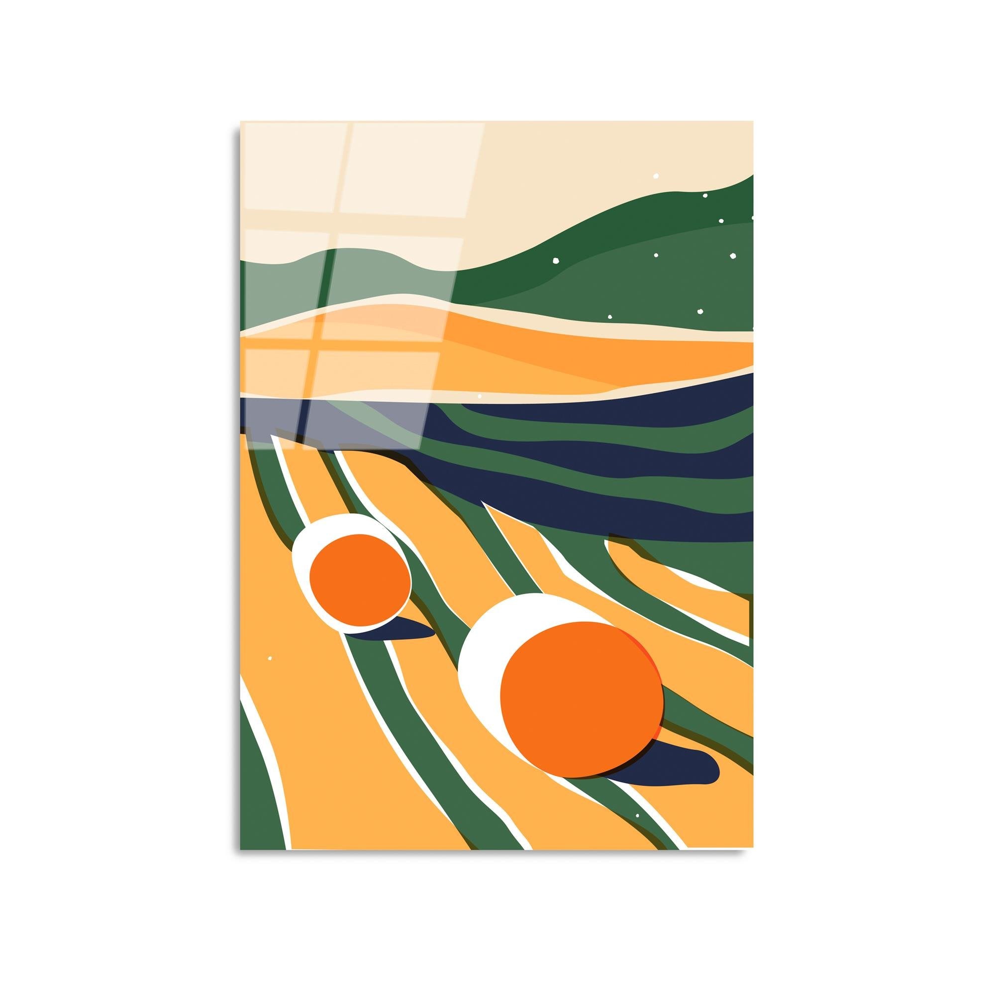 UV-907 Baskılı Cam Dikdörtgen Duvar Tablosu | ByLamp