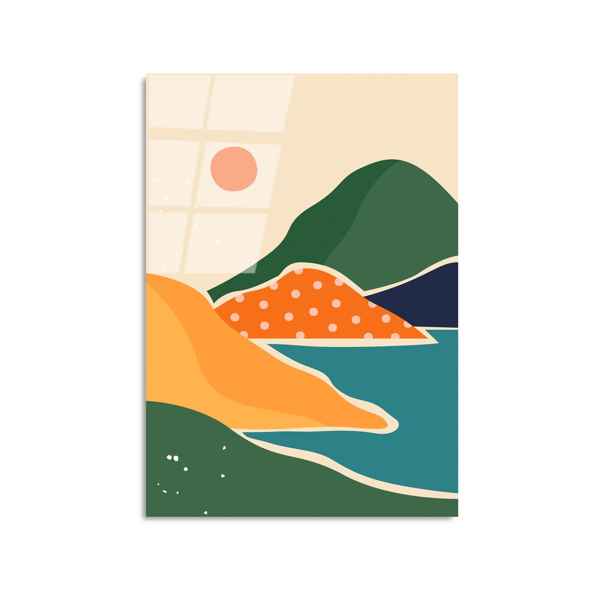 UV-908 Baskılı Cam Dikdörtgen Duvar Tablosu | ByLamp