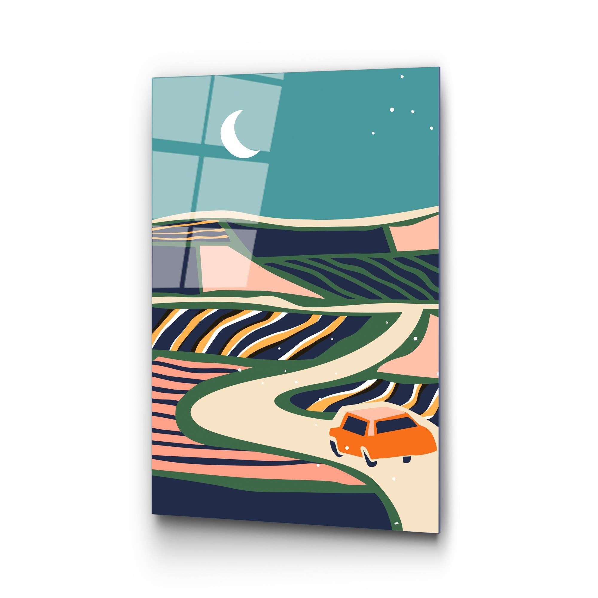 UV-909 Baskılı Cam Dikdörtgen Duvar Tablosu | ByLamp