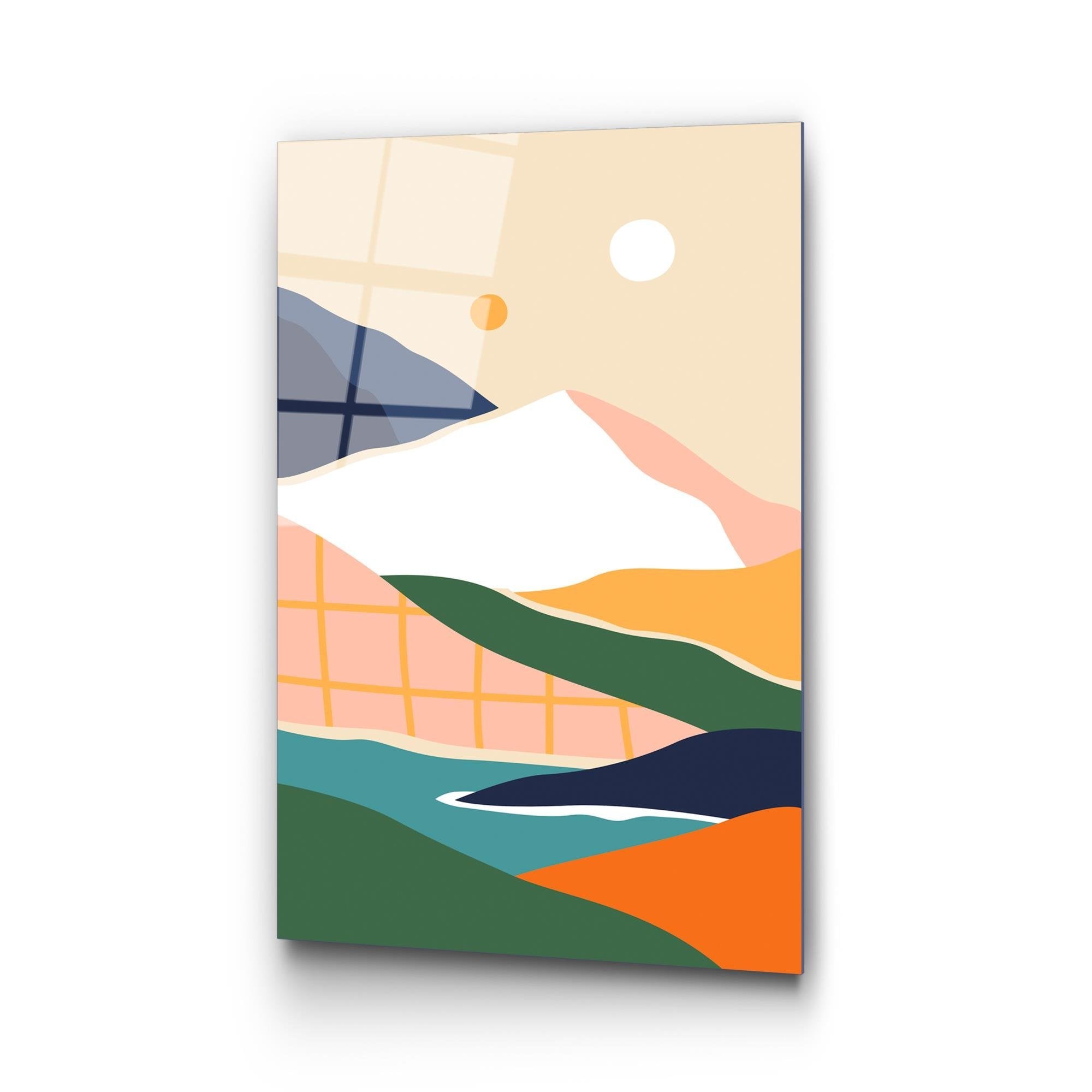 UV-910 Baskılı Cam Dikdörtgen Duvar Tablosu | ByLamp