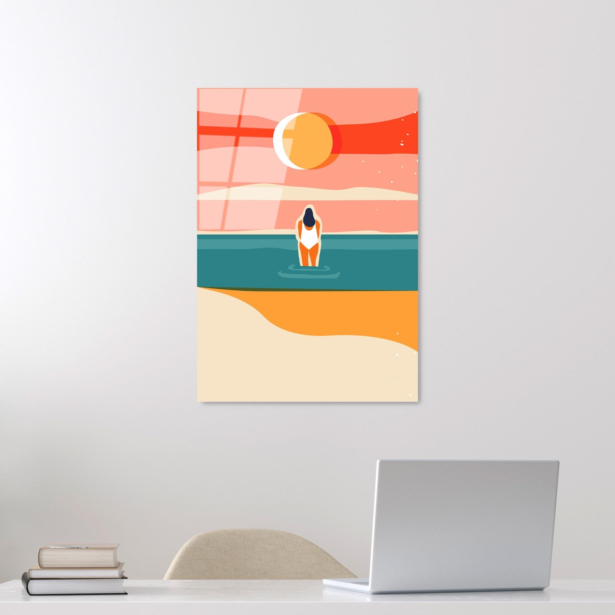 UV-913 Baskılı Cam Dikdörtgen Duvar Tablosu | ByLamp