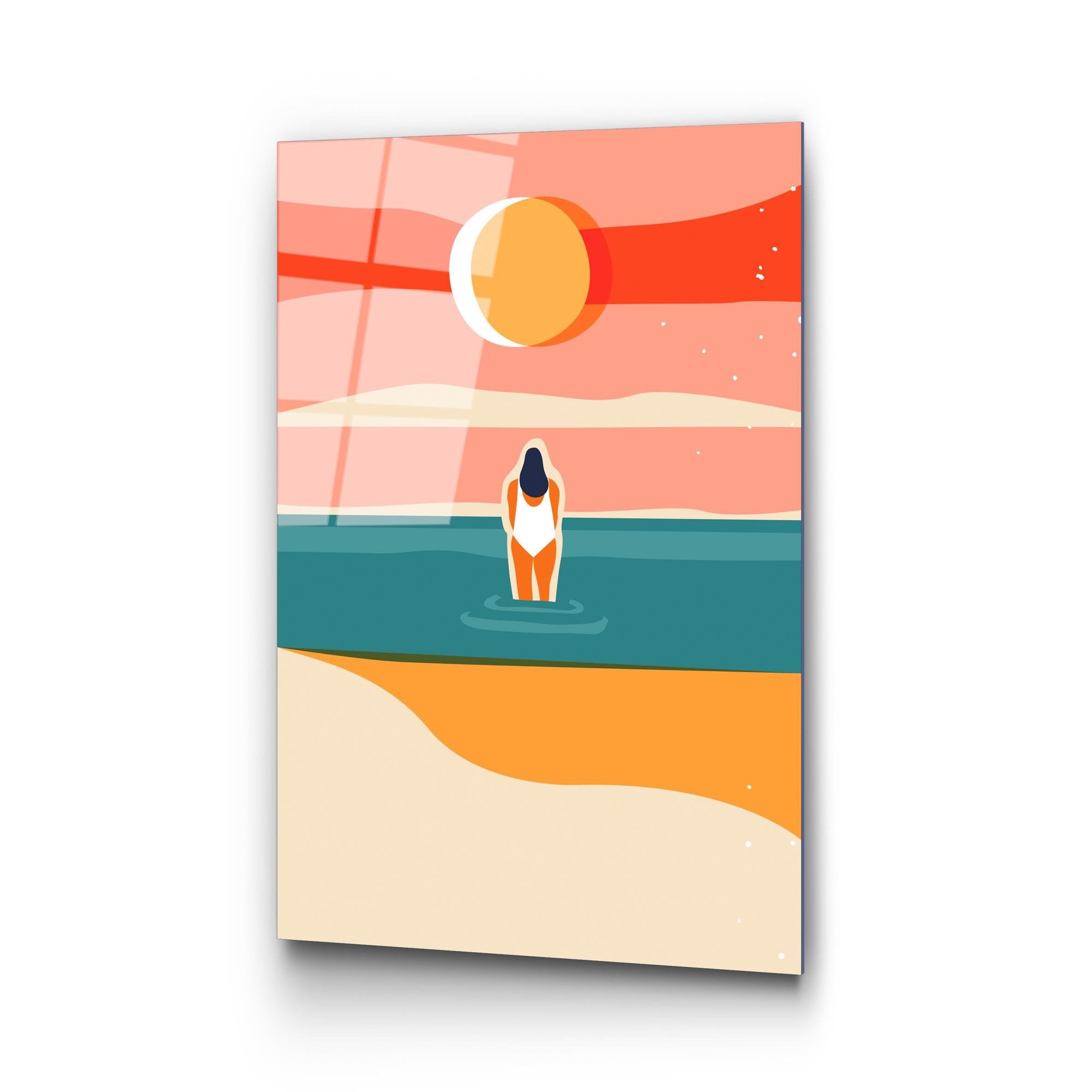 UV-913 Baskılı Cam Dikdörtgen Duvar Tablosu | ByLamp