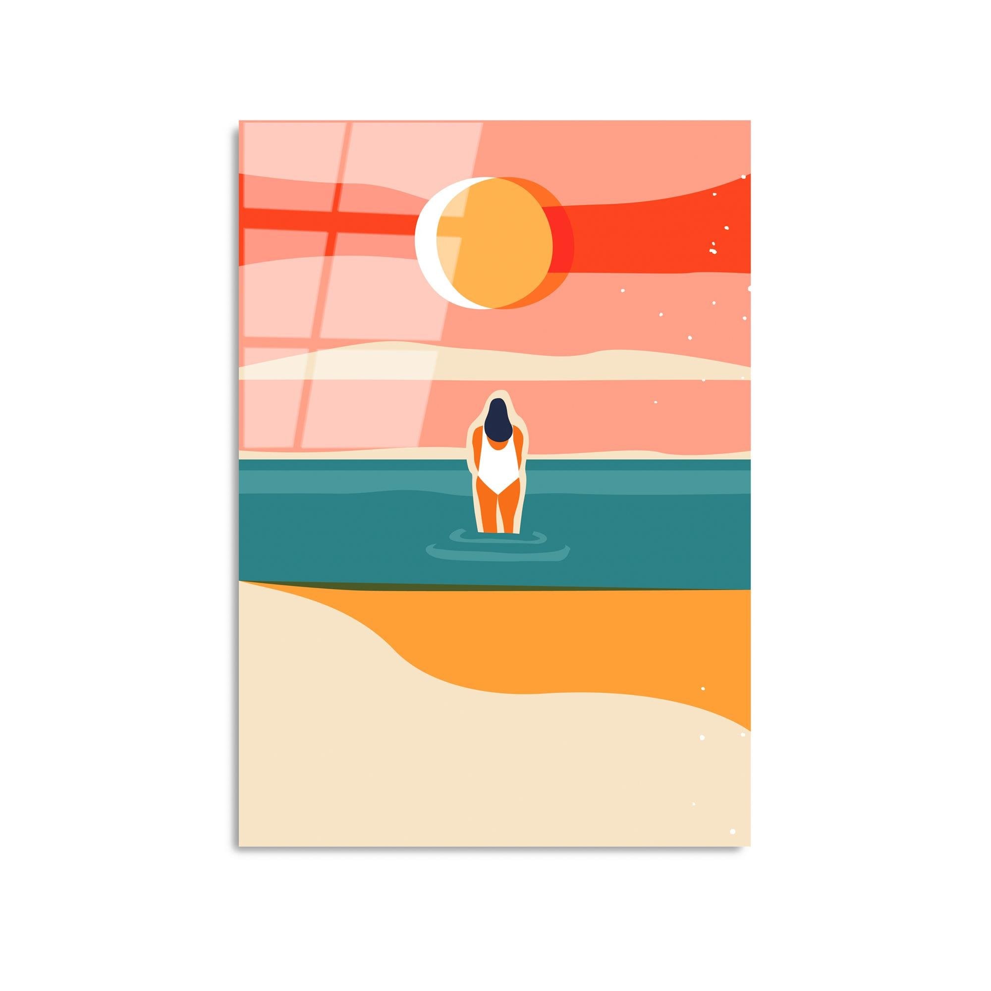 UV-913 Baskılı Cam Dikdörtgen Duvar Tablosu | ByLamp