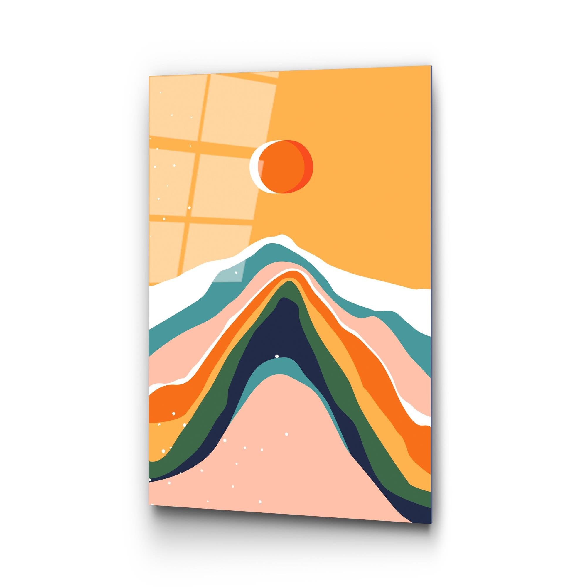 UV-914 Baskılı Cam Dikdörtgen Duvar Tablosu | ByLamp