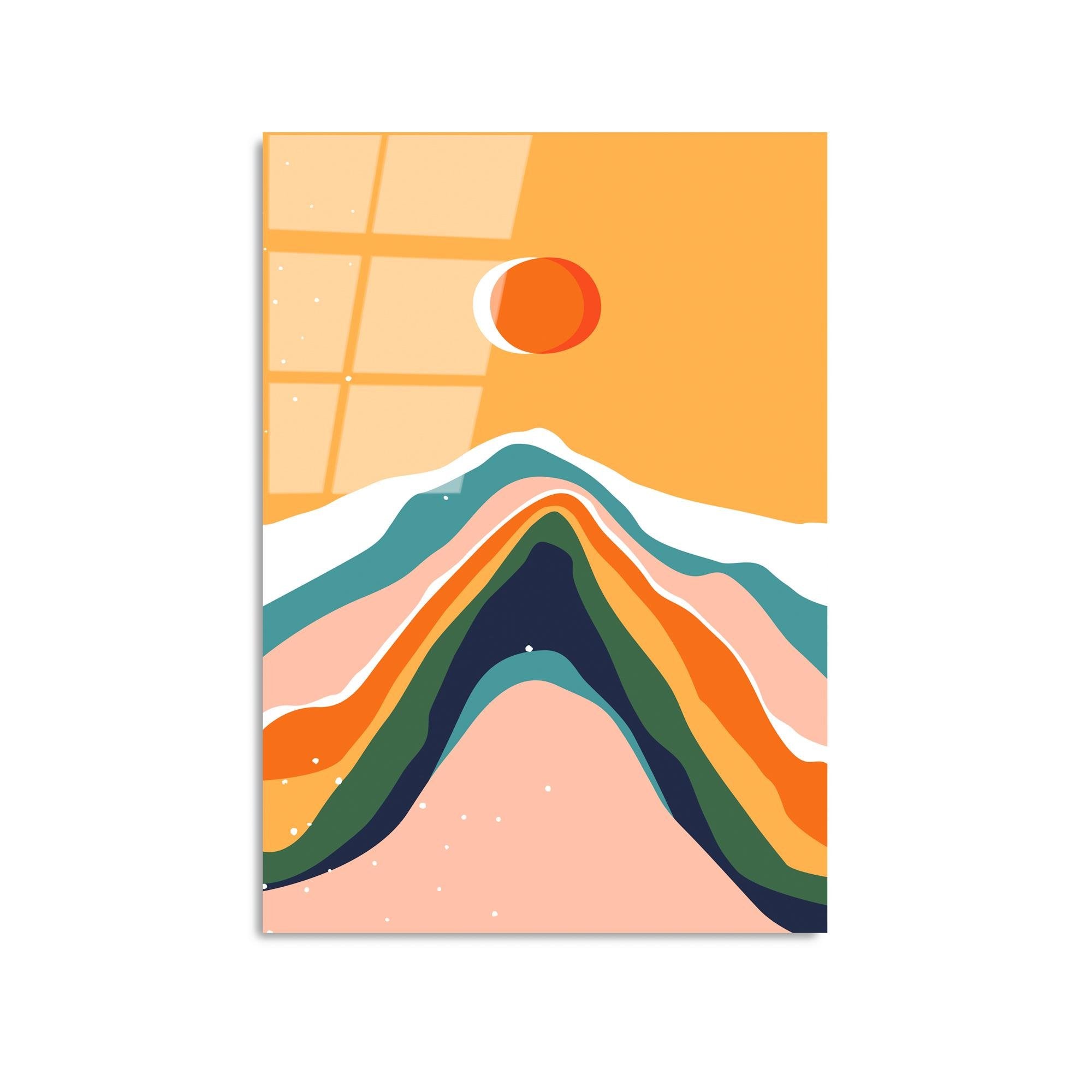 UV-914 Baskılı Cam Dikdörtgen Duvar Tablosu | ByLamp