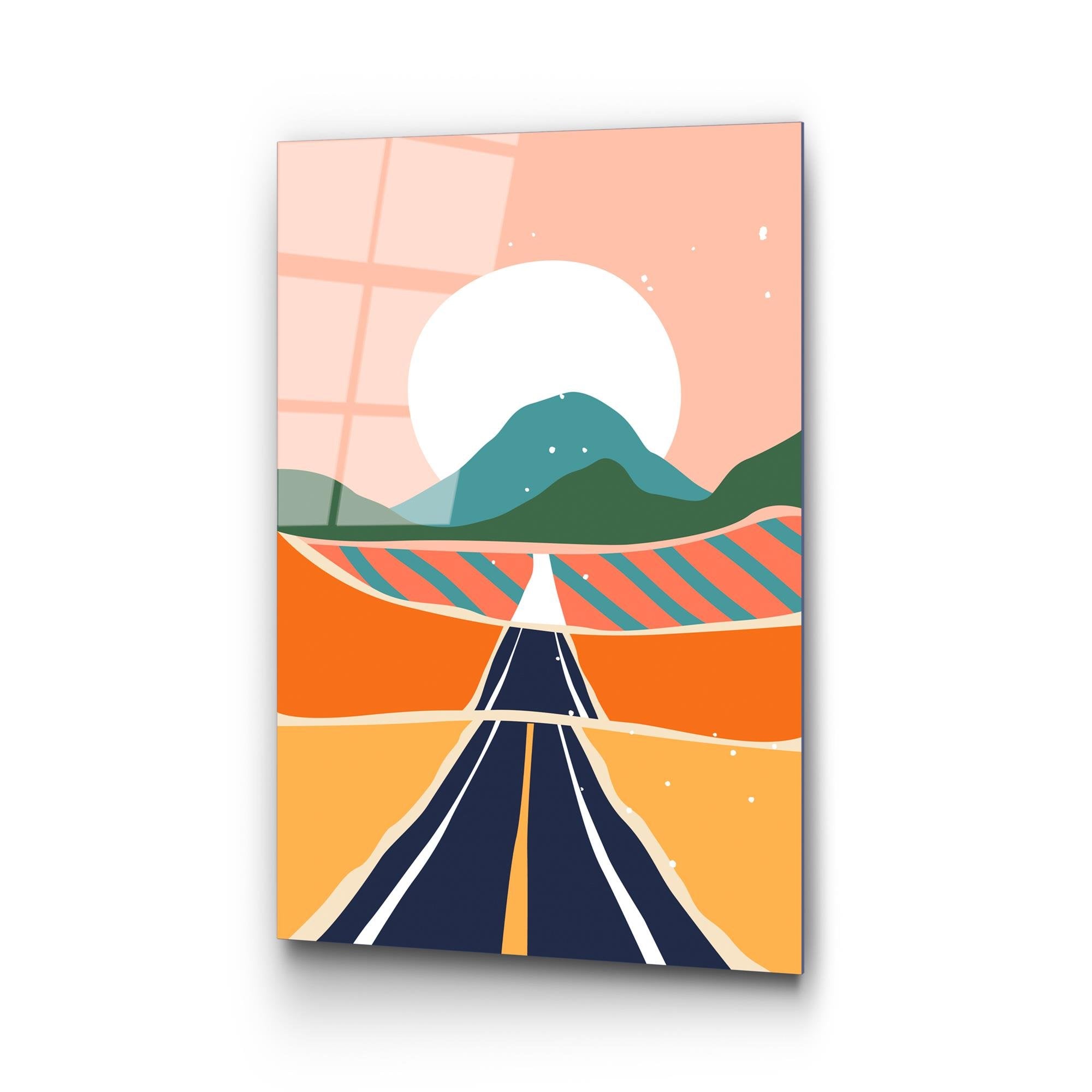 UV-915 Baskılı Cam Dikdörtgen Duvar Tablosu | ByLamp