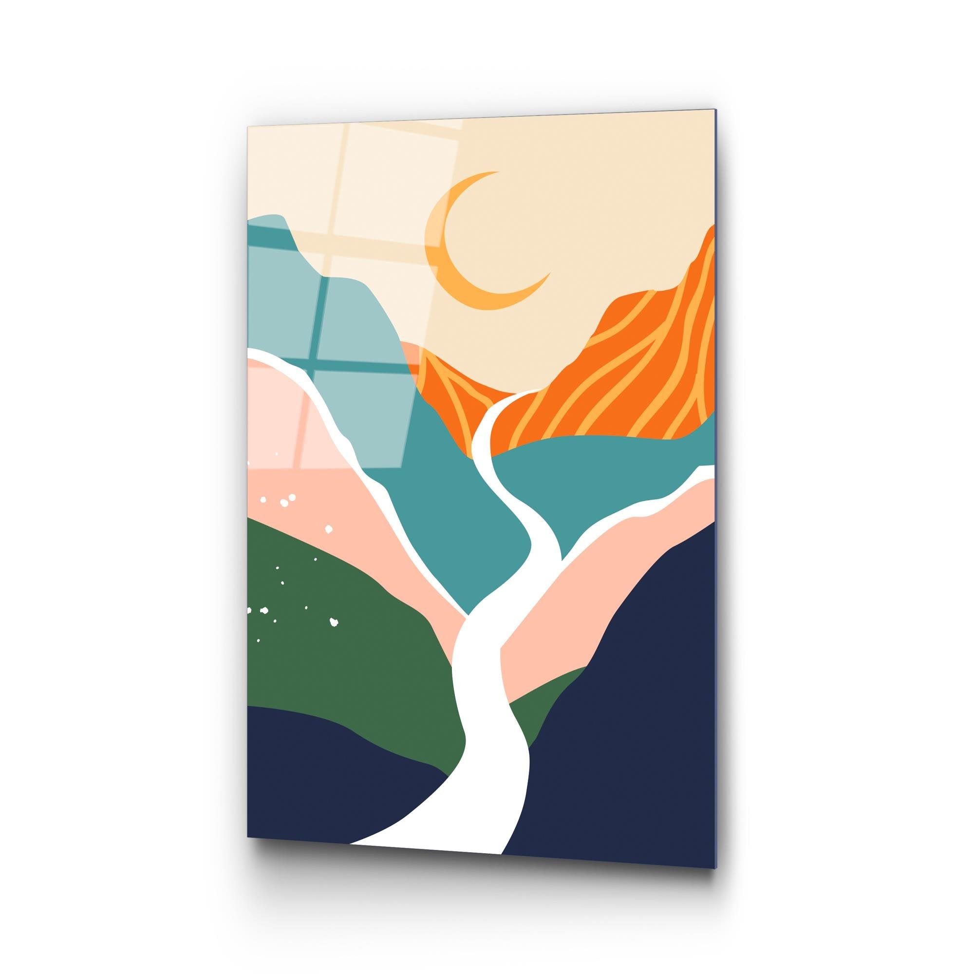 UV-917 Baskılı Cam Dikdörtgen Duvar Tablosu | ByLamp